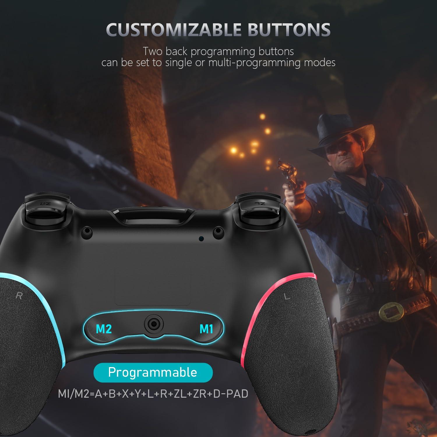 ASTARRY Switch Controller Wireless Switch Pro Controller Compatible with Switch/Switch Lite/Switch OLED Programmable Remote Gamepad Joystick with Wake-up and Turbo（Upgraded Version） - Image 3