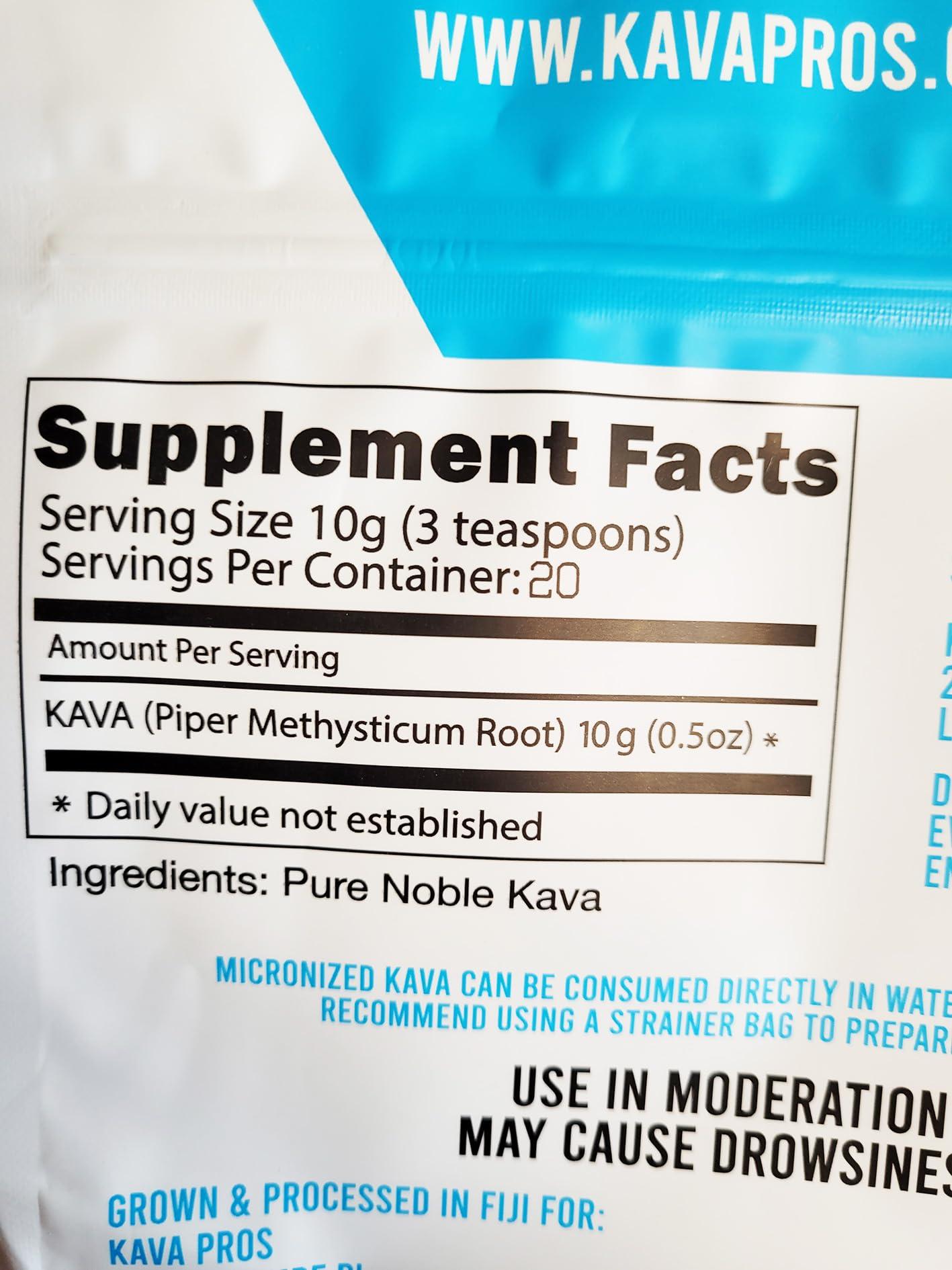 Kava Pros Premium Micronized Kava Pure Organic Fiji Kava Powder Made from 6yr Old Root - Image 3