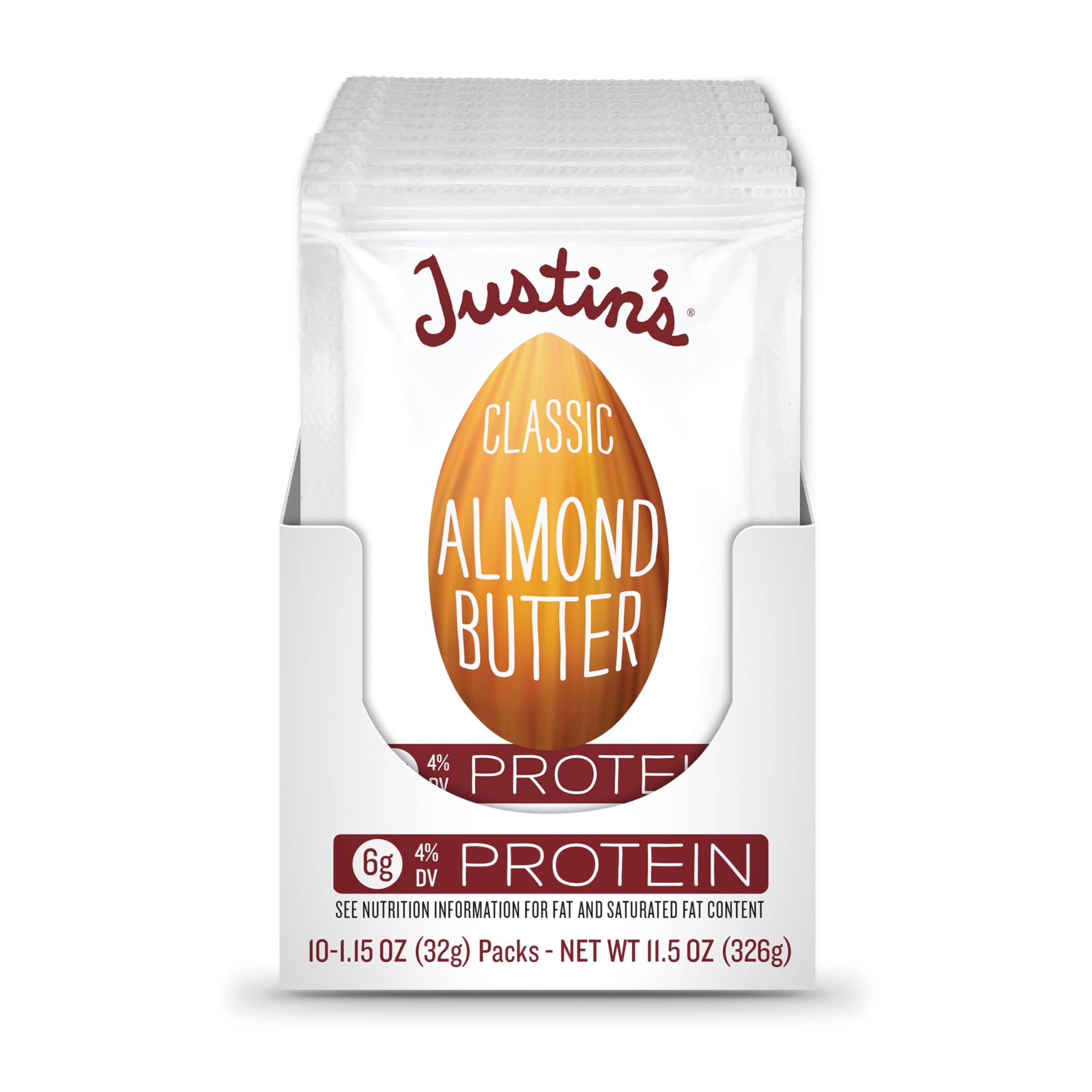 JUSTIN'S Classic Gluten-Free Almond Butter Squeeze Packs, 1.15 Ounce (Pack of 10) - Image 3