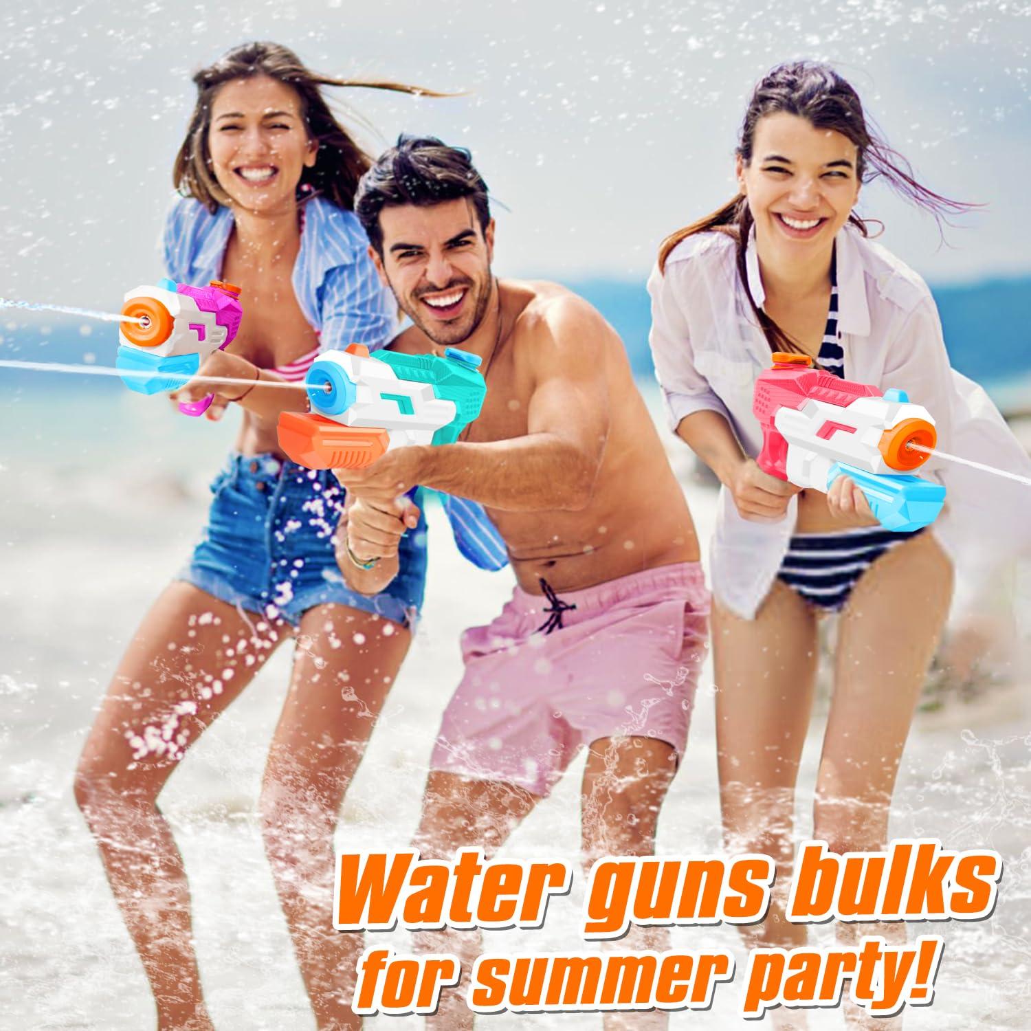 600cc Water Gun for Kids Adults：6 Pack Squirt Blasters Super Water Gun Soaker with Long Range High Capacity for Boys Girls Summer Swimming Pool Beach Outdoor Water Fighting Play Toys Party Favors - Image 5