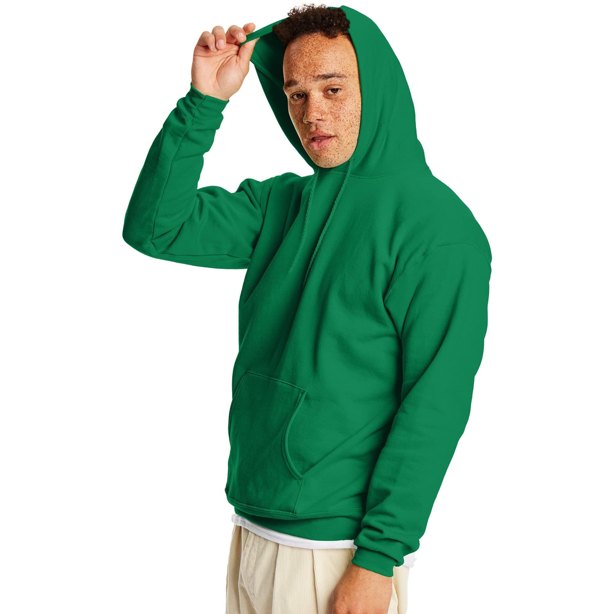 Hanes EcoSmart Hoodie, Midweight Fleece, Pullover Hooded Sweatshirt for Men - Image 3