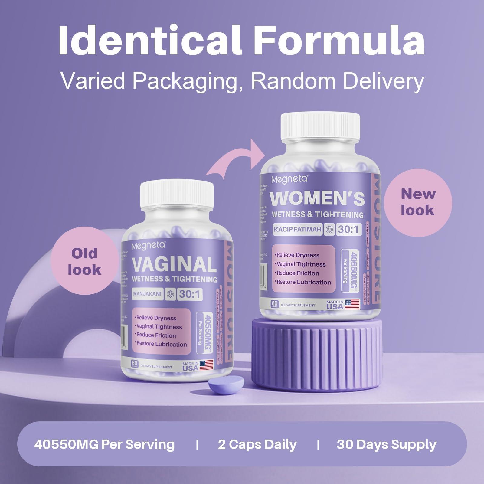Vaginal Tightening Capsules for Women – Kacip Fatimah, Manjakani & Slippery Elm – Support Elasticity, pH Balance & Intimate Dryness Relief – 60 Vegan Capsules – No Gel or Cream Needed - Image 4