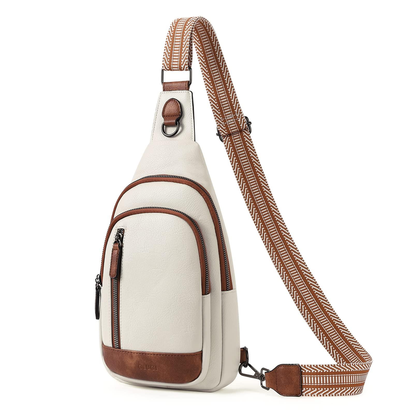CLUCI Crossbody Bags for Women - Sling Backpack Travel Bag in Leather - Image 9