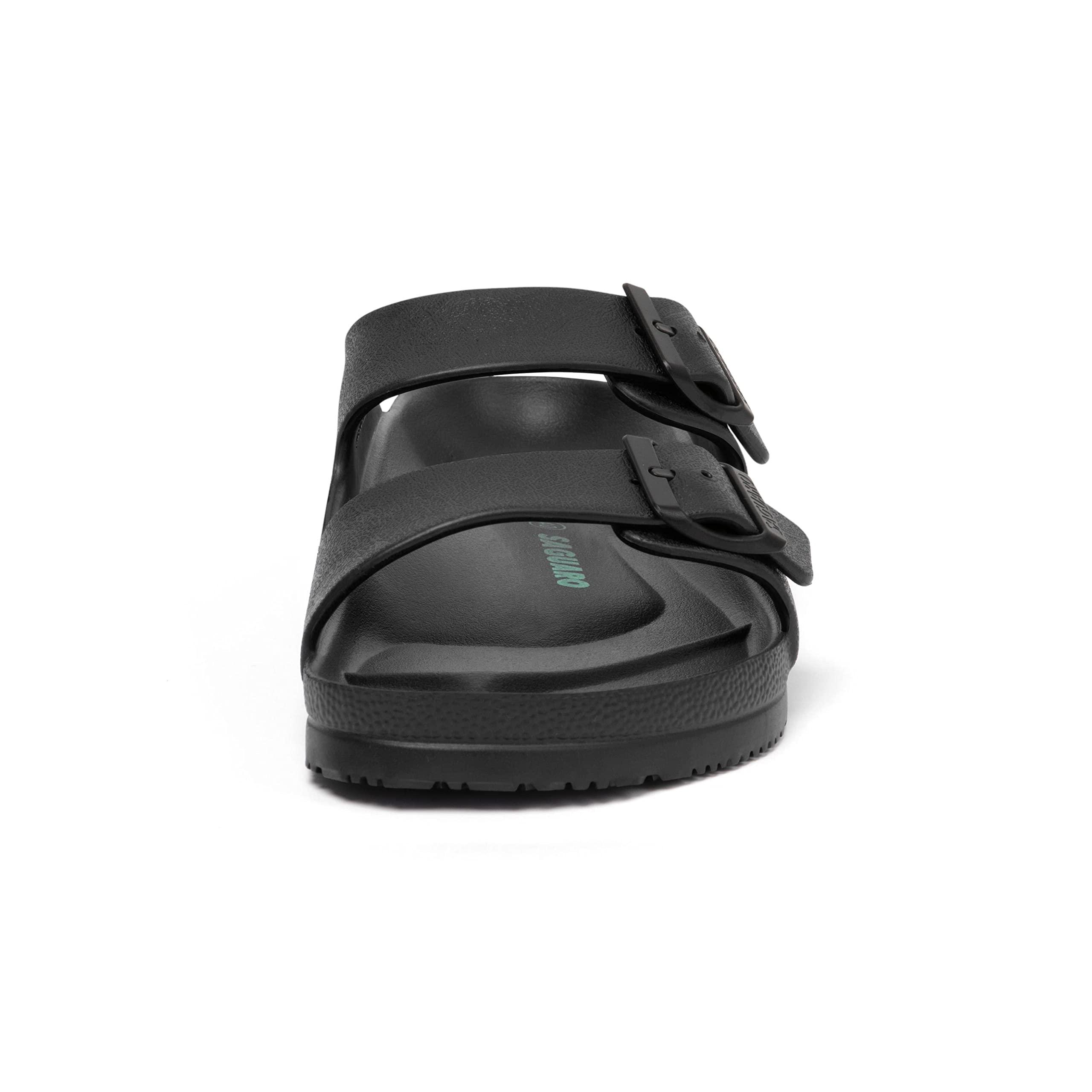 SAGUARO Men's Women's Comfort Double Buckle Sandals Lightweight Adjustable EVA Sandals with Rubble Sole - Image 5