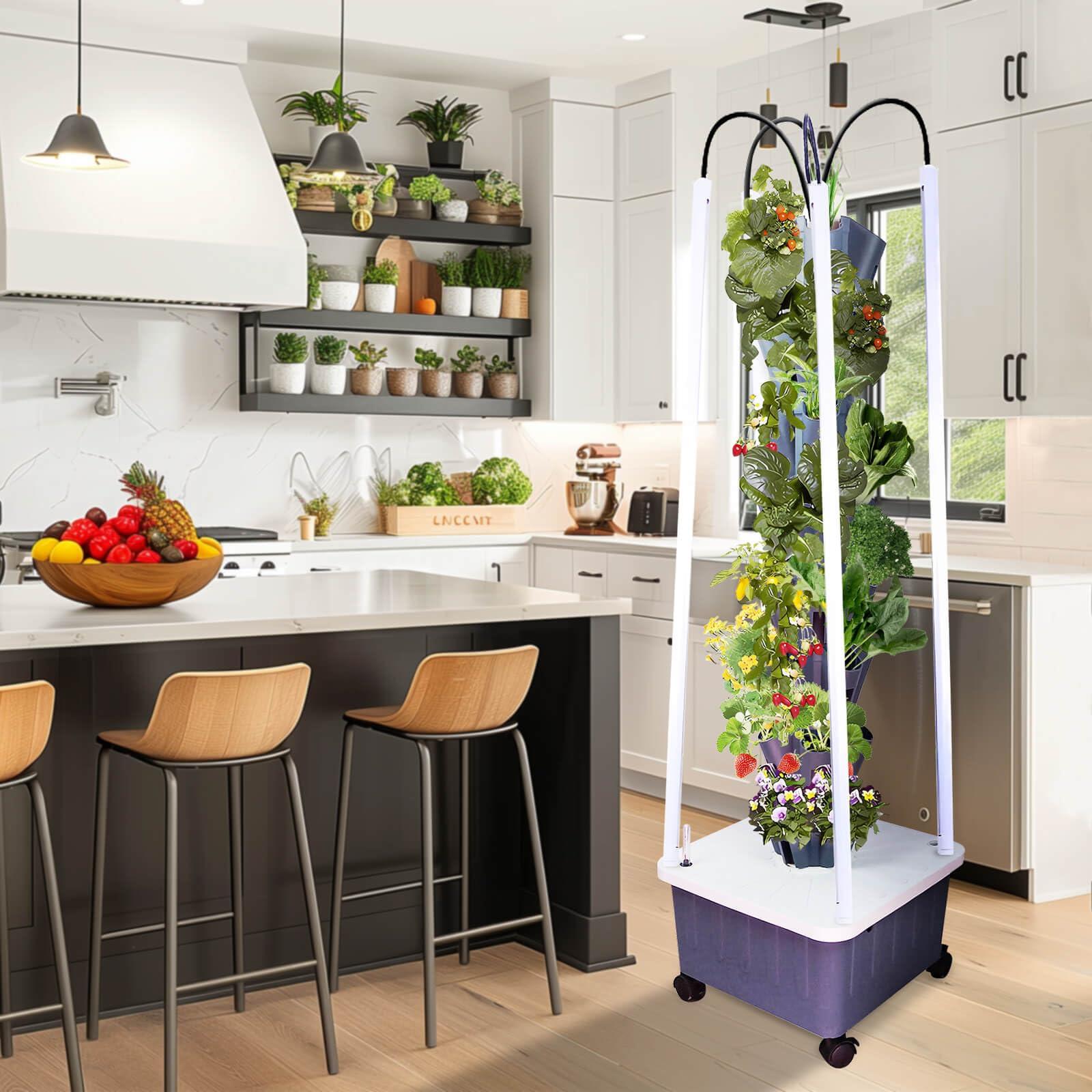 Hydroponic Growing System with Grow Lights, Indoor Gardening System, Grow Plant Food at Home with 40 Pieces at a time for Fruits, Vegetables, Herbs, and Miniature Greens (No Seedlings Included) - Image 3