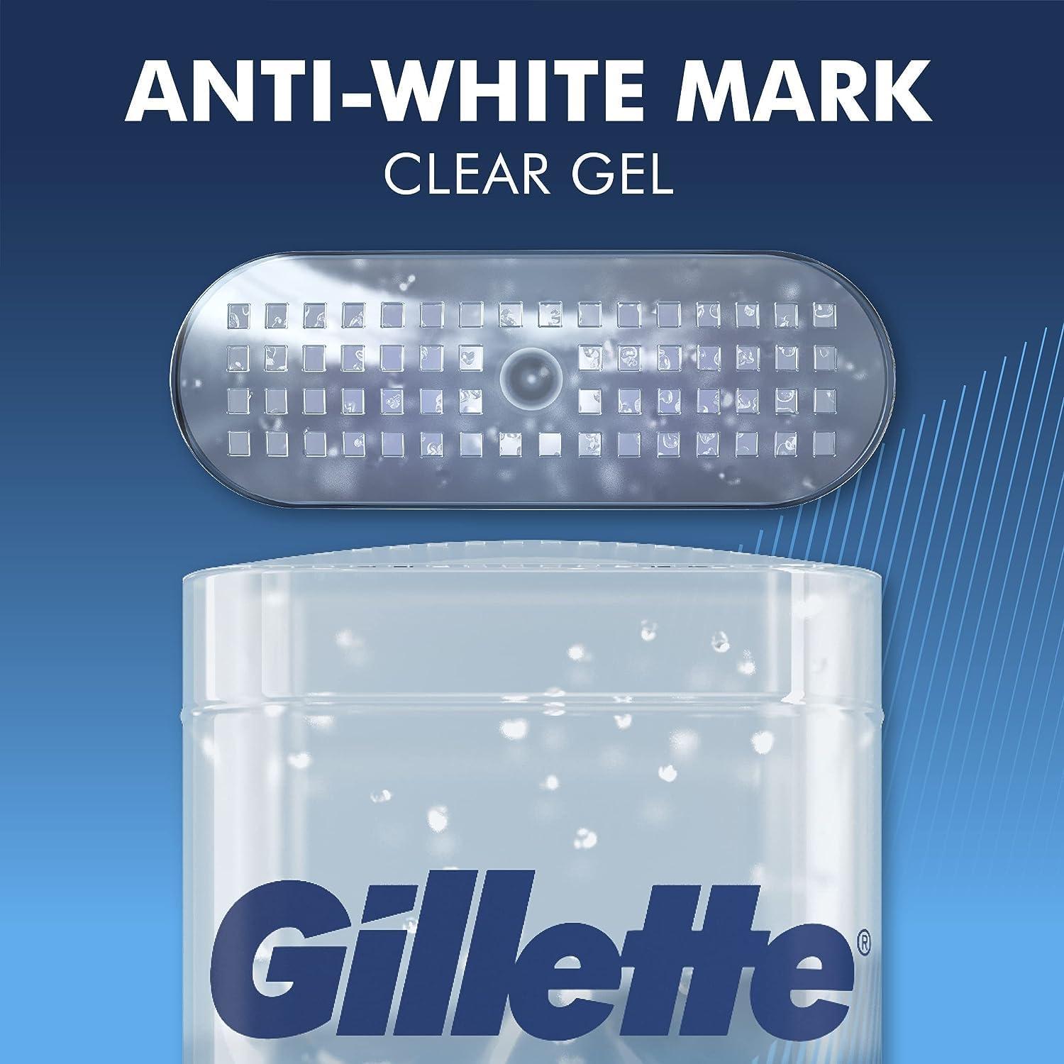 Gillette Antiperspirant and Deodorant for Men, 72hr Sweat & Odor Protection, Long Lasting Freshness, Anti-White Mark Technology, Clear Gel, Cool Wave Scent, 3.8 oz (Pack of 4) - Image 5