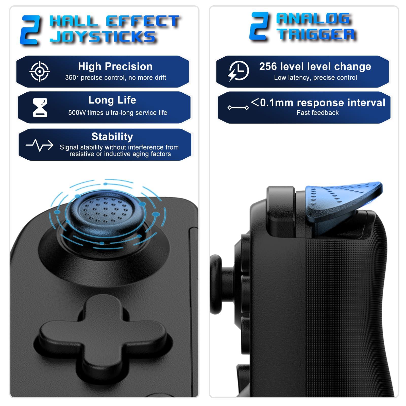 arVin Mobile Gaming Controller for iPhone 16/15/14/iPad/Android Phone/Tablet/Switch, PS Remote Player Gamepad for PS5/PS4/Xbox/PC, Wireless Joystick Play Cloud Gaming, Arcade Mfi Games, CODM, Roblox - Image 4