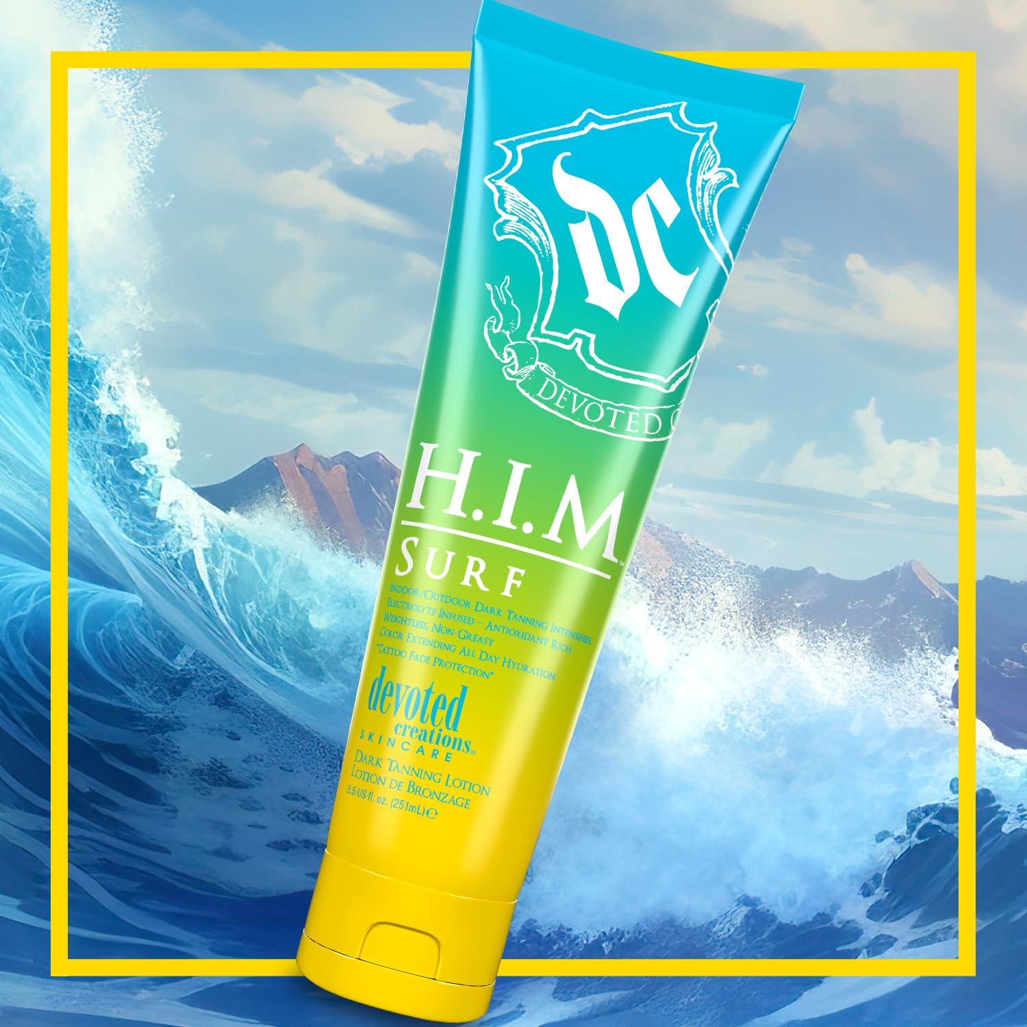 Devoted Creations HIM Surf - Electrolyte Infused Color Extending All Day Hydration Indoor/Outdoor Dark Tanning Intensifier - Image 4