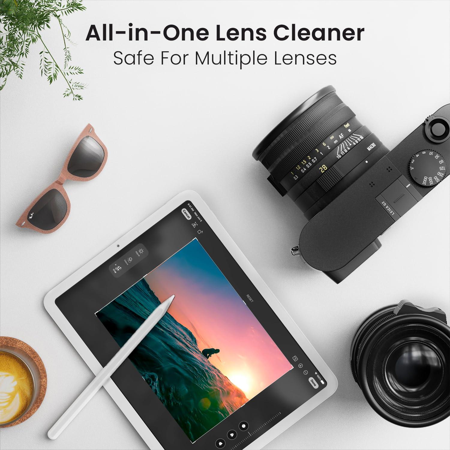 EVEO Eyeglass Cleaner Spray - Glasses Cleaner No Streaks Technology & Microfiber Cleaning Cloth - Glasses Cleaning Kit, Eye Glass Cleaners Spray Lens Cleaner - Screen & Eye Glasses Kit - 2 Pack - Image 5