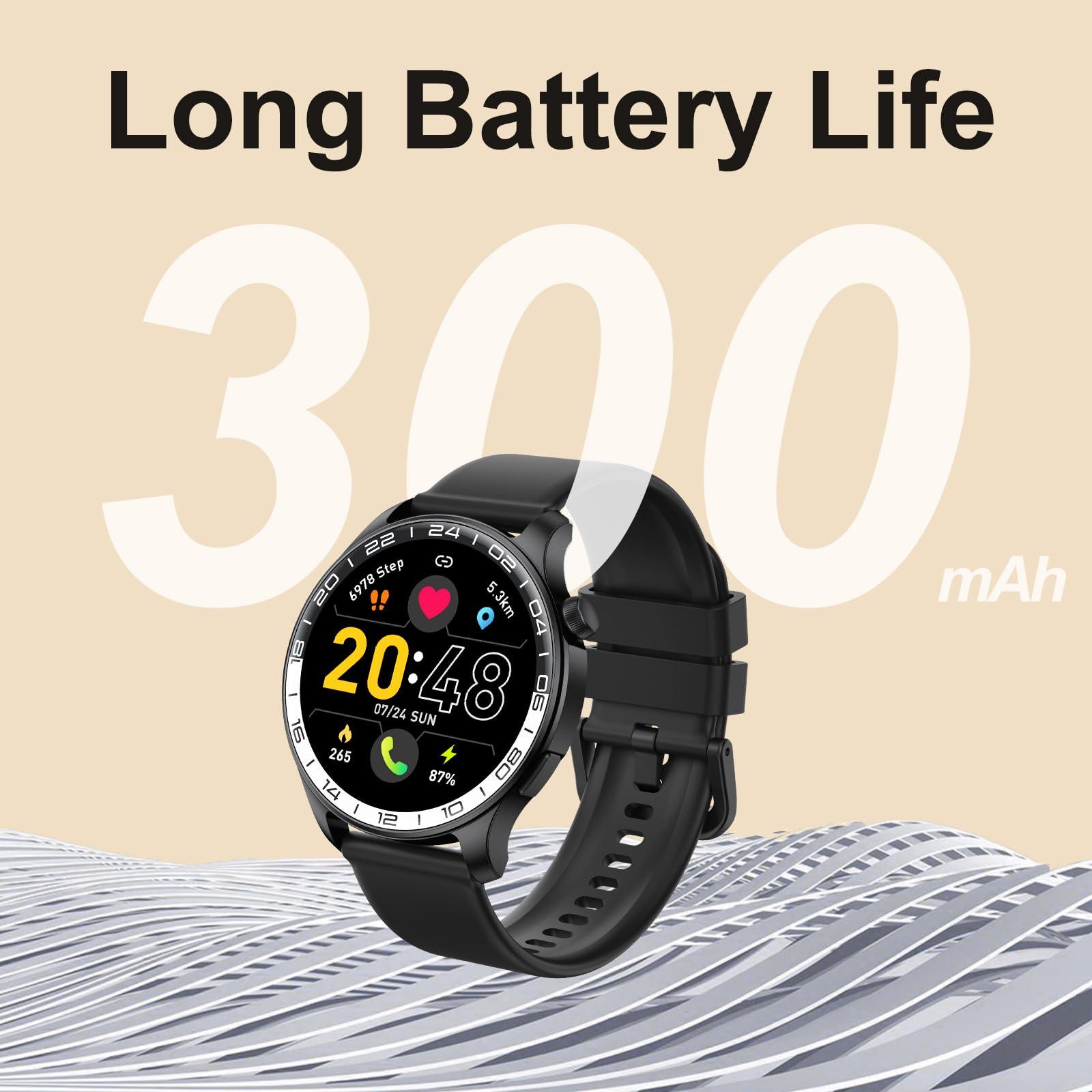Smart Watch, 40mm AMOLED Touchscreen Smartwatch for Men Women (Answer/Make Call), Fitness Tracker with 110+ Sport Modes, IP68 Waterproof/Spo2/Pedometer/Sleep Monitor, Activity Tracker for Android iOS - Image 7