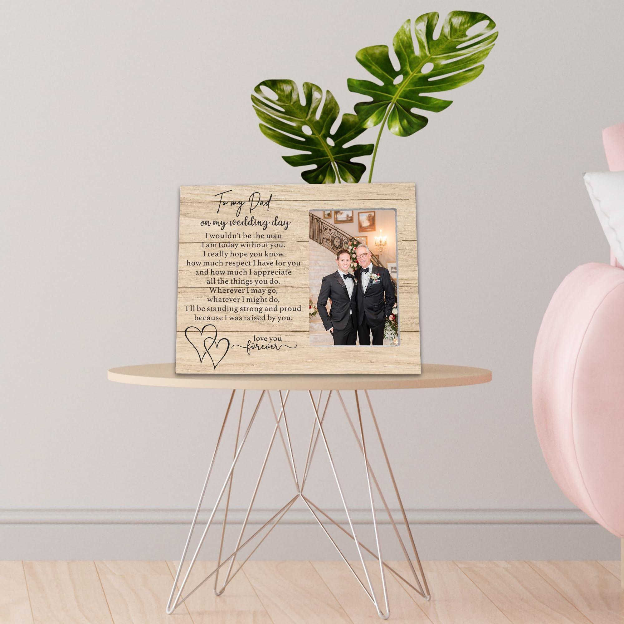 Ruyup Father of the Bride Gift from Groom - Wedding Picture Frame for Dad - 'I wouldn't Be the Man I Am Today' - Image 2