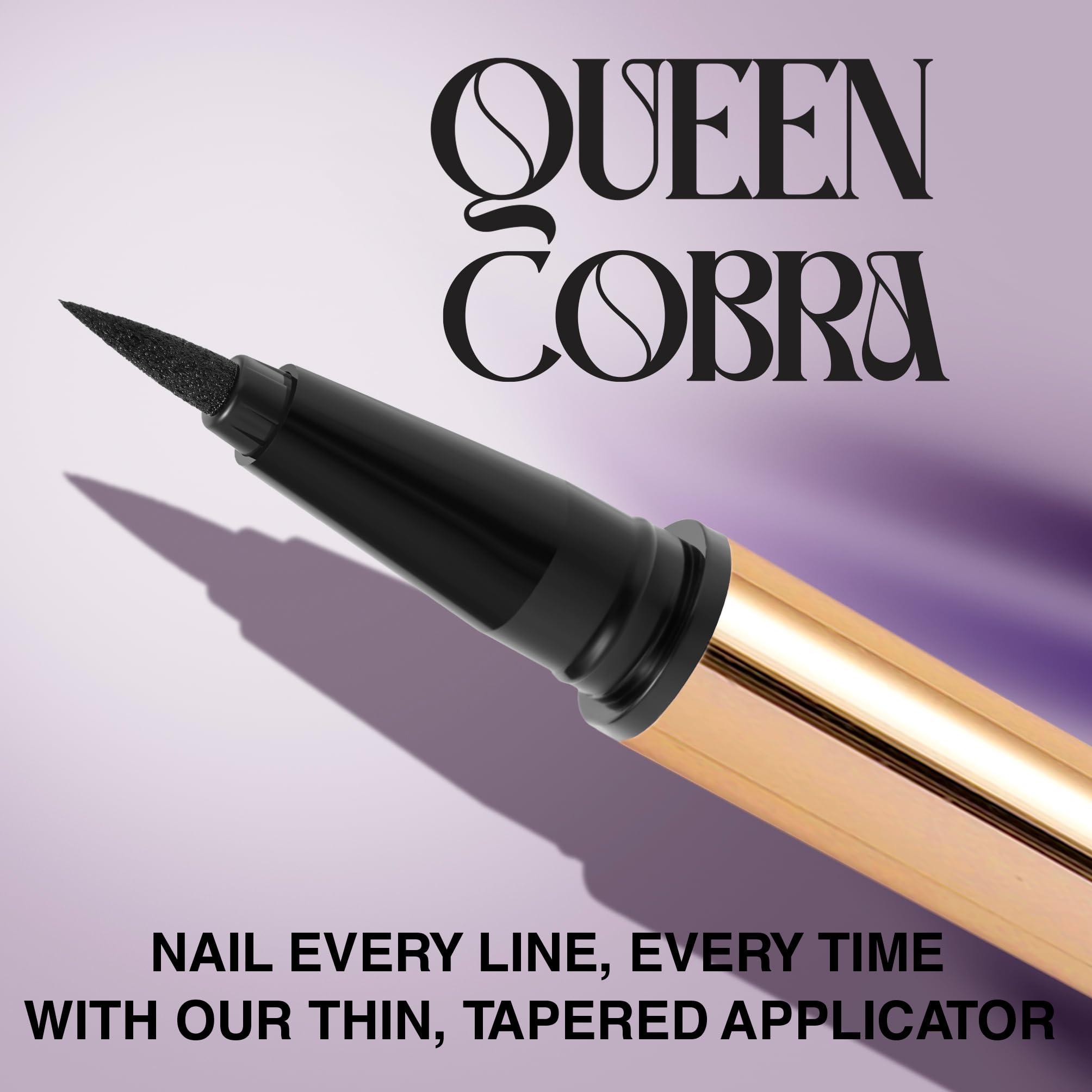 SELESTIA BEAUTY Black Liquid Eyeliner Pencil Queen Cobra – Long-Lasting & Waterproof – Quick-Drying, No Flaking – Thin Applicator & Intense Color – 0.016 fl.oz - Image 5
