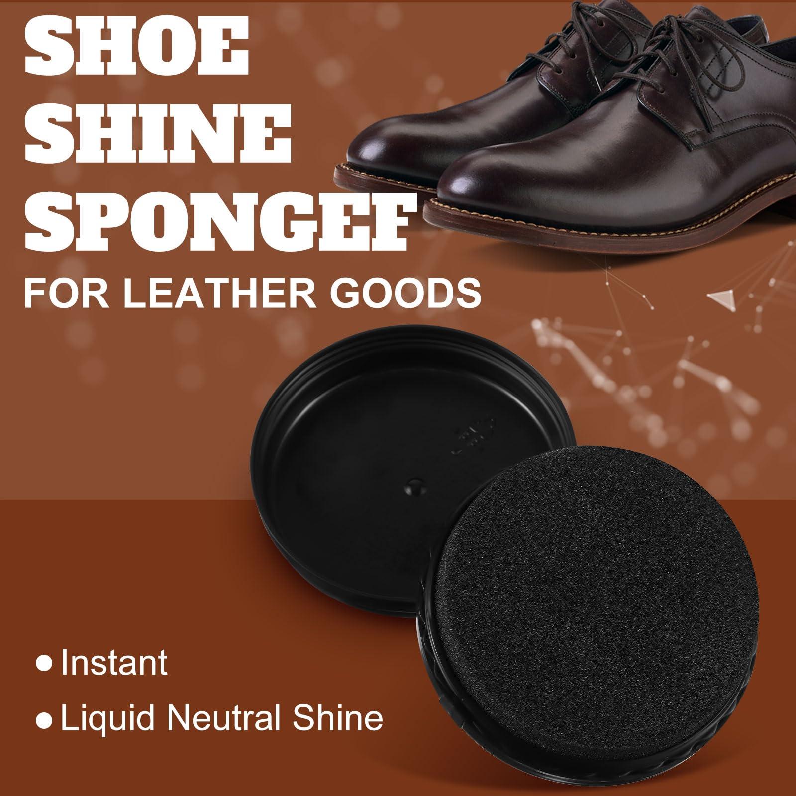 Loopeer 6 Pcs Neutral Shoe Shine Sponge for Shoes Instant Shine Sponge for Leather 0.2oz Leather care for Furniture - Image 3