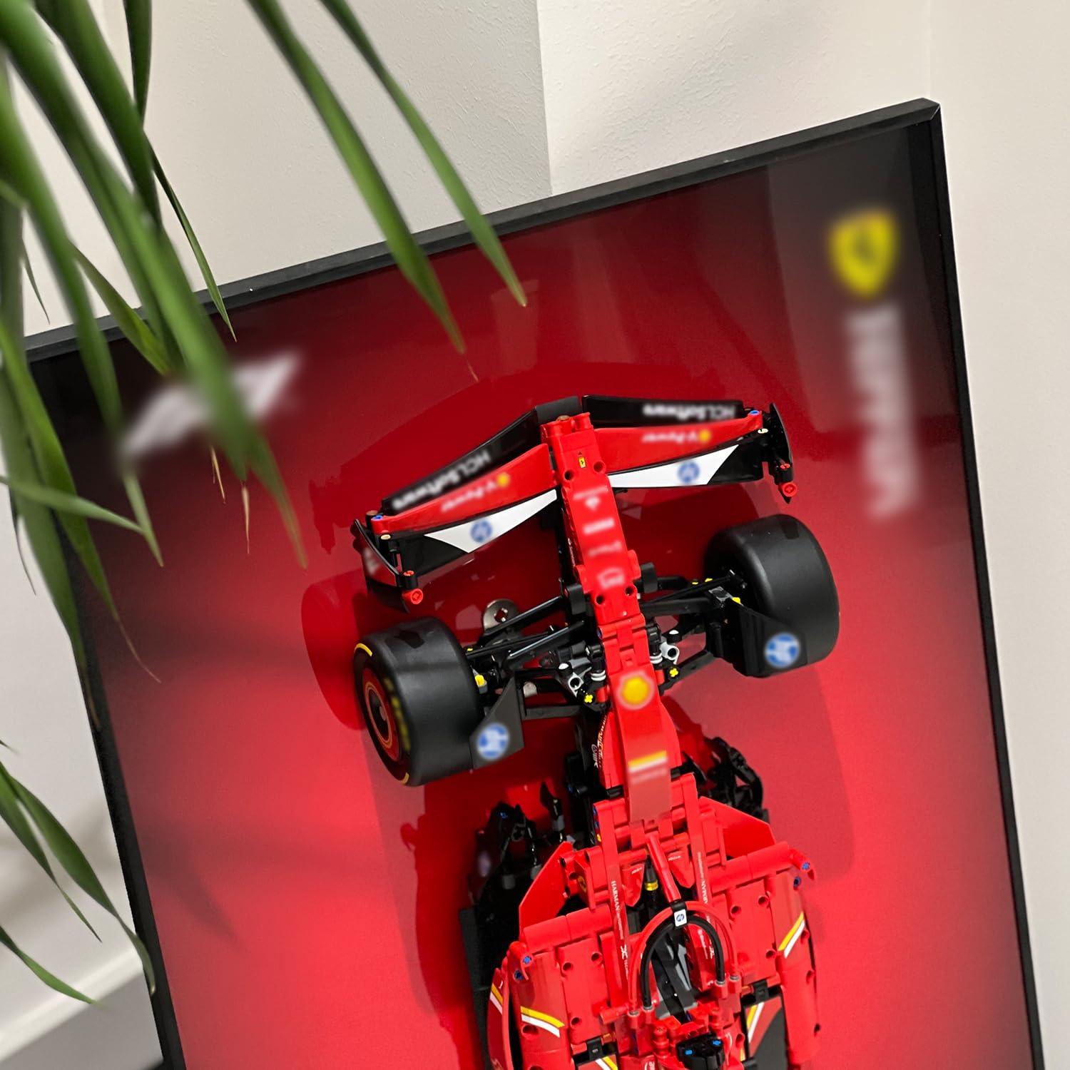 iLuane Display Wallboard for Lego Technic Ferrari SF-24 F1 Model Car Kit Building Set 42207, Adult Collectibles Wall Mount, Home or Office Décor, Gradient Color (No Car Included) - Image 8