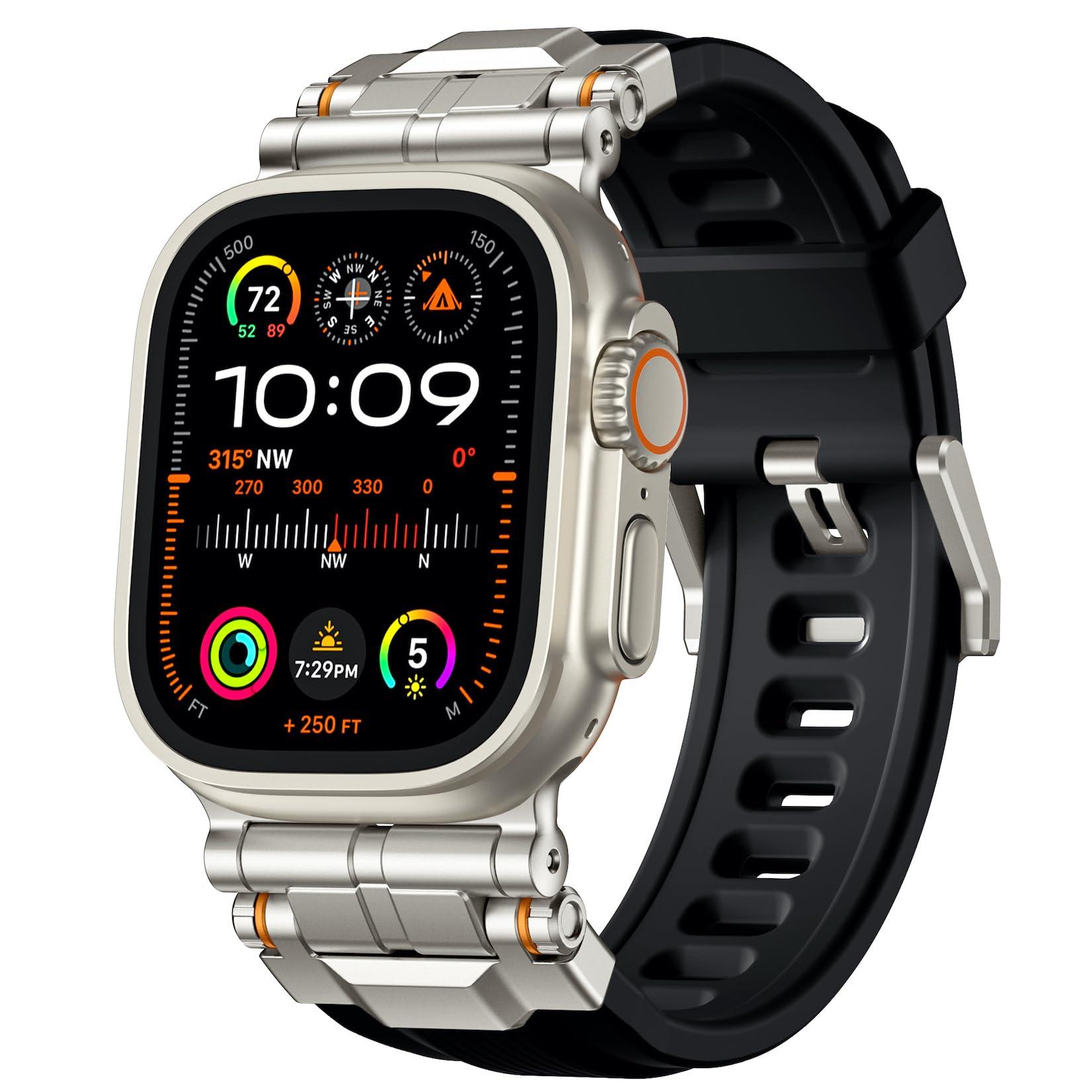 Bandletic Magnetic Watchband + Sport Rugged Strap Compatible with Apple Watch Ultra 2/Ultra Band 49mm - Waterproof Strap for for iWatch Series SE2/SE/10/9/8/7/6/5 46mm 45mm 44mm 42mm (Series 3/2/1) - Image 6
