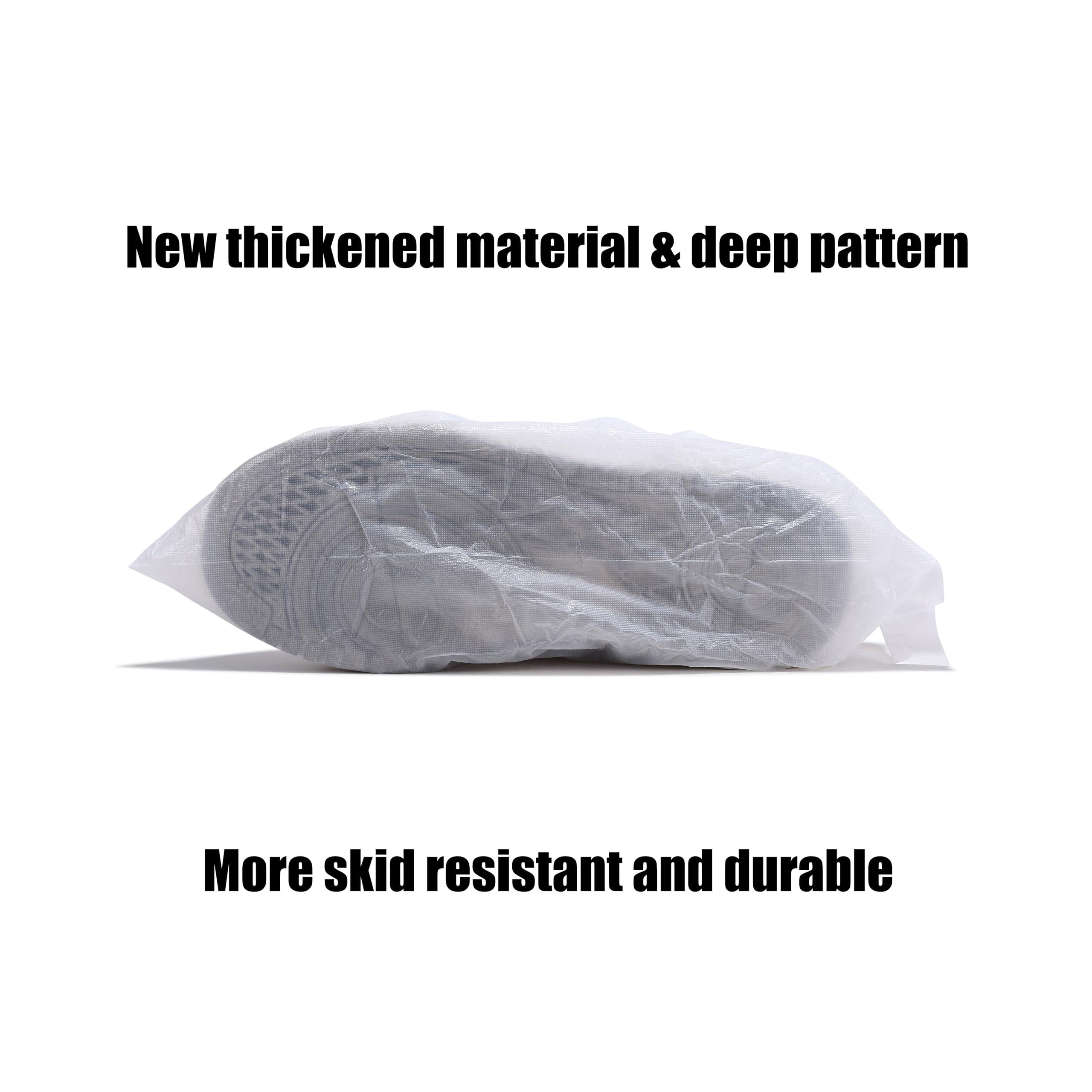 100Pcs50Pairs Disposable Shoe Covers,Boot Cover Waterproof,Dust proof,Non-slip,CPE Booties Shoes Protectors Coverings,White color,The Size Fit Most - Image 4