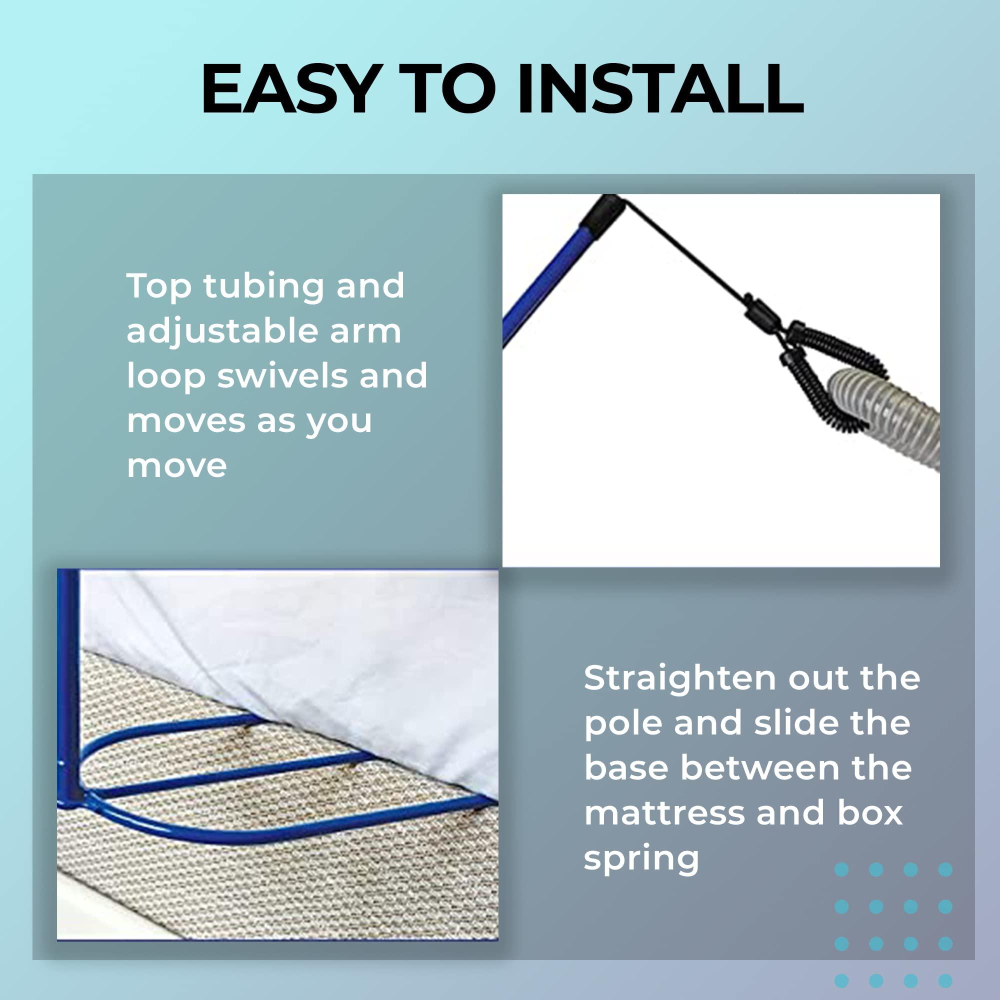 PurePap CPAP Hose Holder for Sleeping - Tangle-Free CPAP Hose Hanger - Adjustable Swivel Arm CPAP Accessories - Compact Design CPAP Hose Holder for Bed - Sleeping Accessories - Image 6