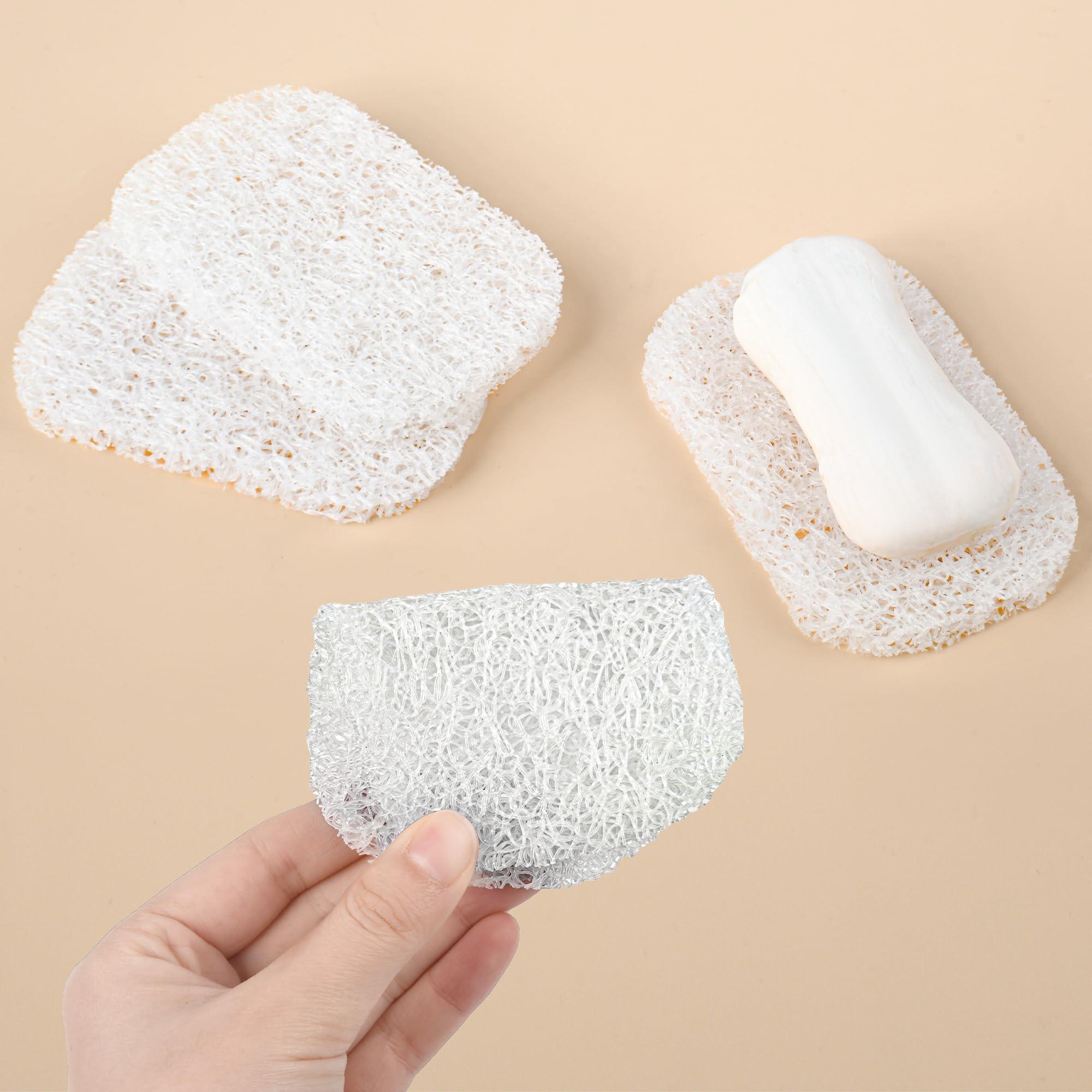 4PCS White Clear Soap Holder Pad,BPA-Free Soap Lifting Pad for Bar Soap,Easy to Clean Soap Savers Pads Suitable for Shower Kitchen Bathroom Bathroom Travel Hotel Cleaning Product - Image 7