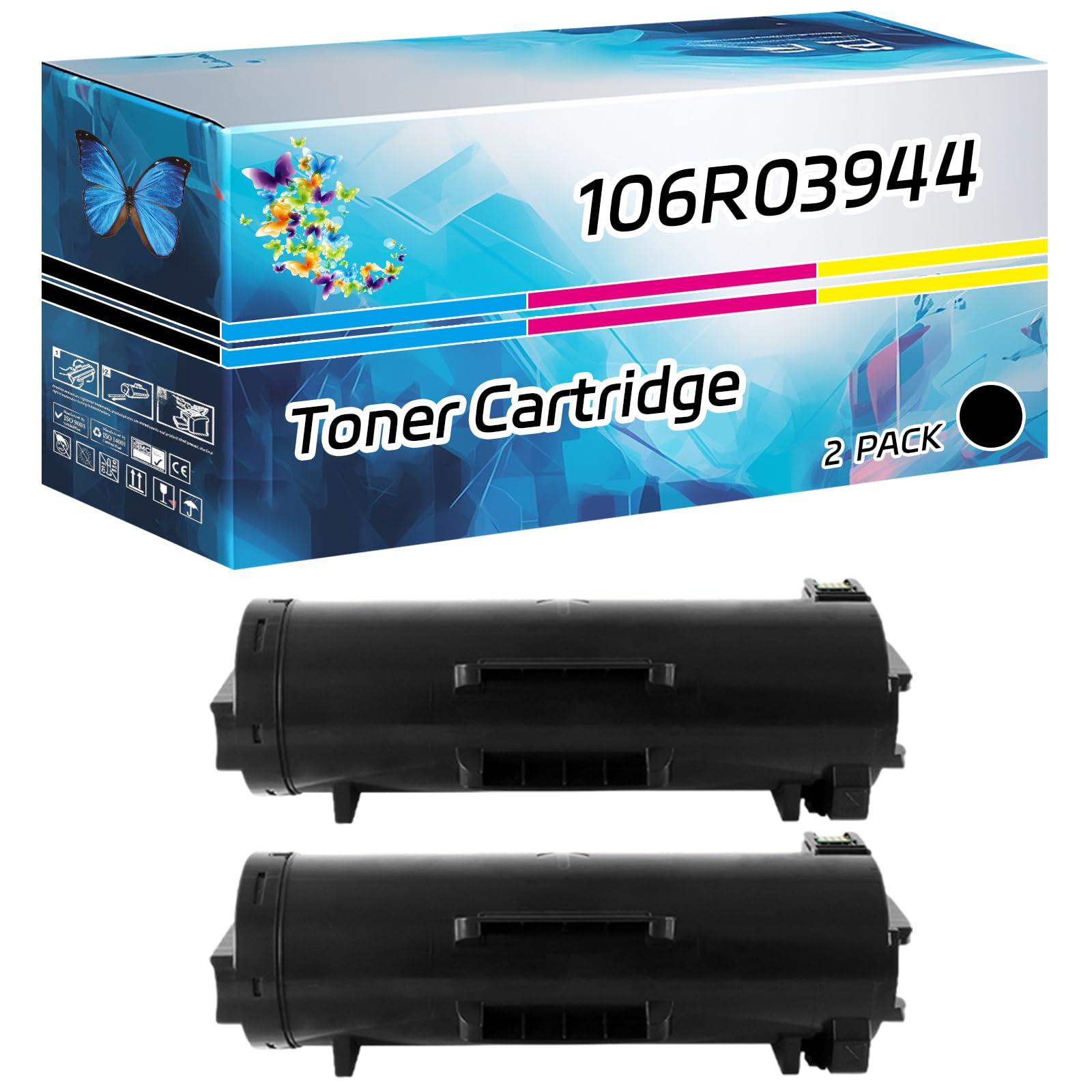 106R03944 Toner Cartridge Compatible for Xerox VersaLInk B615XL B615XP B615XTF B615XTP Printers, High Yield 56700 Pages, with Chip High-Definition Printing (2-Pack Black)