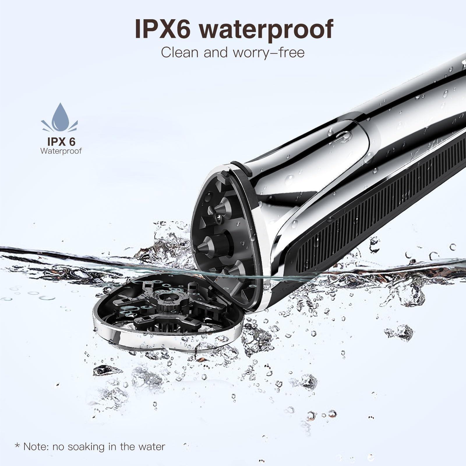 YIRISO Electric Razor for Men, Men’s Electric Shavers, Wet & Dry Shaver with Pop-up Trimmer, USB-C Rechargeable Waterproof Portable Shaver with LCD Display/Travel Organizer/Travel Lock Ideal Men Gift - Image 8