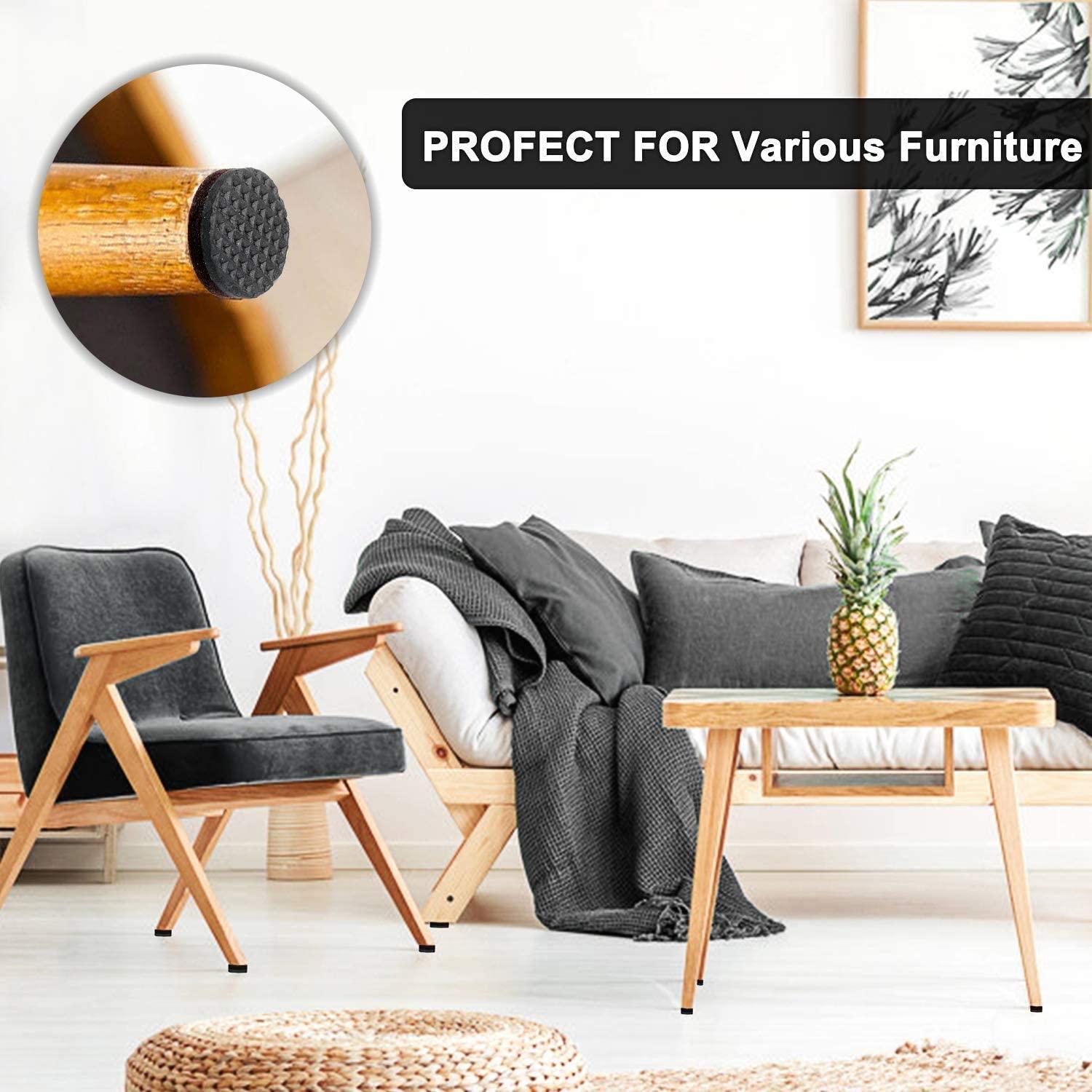 Yelanon Non Slip Furniture Pads -56 pcs（1+2）” Furniture Grippers, Non Skid Furniture Legs,Self Adhesive Rubber Furniture Feet, Anti Slide Furniture Hardwood Floor Protector for Keep Couch Stoppers - Image 7