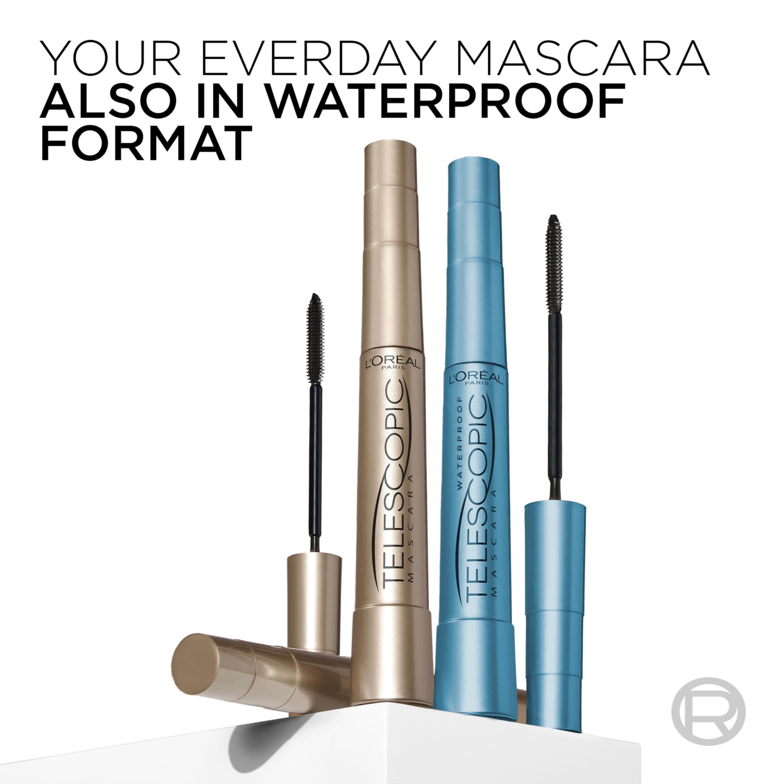 L'Oreal Paris Makeup Telescopic Original Lengthening Mascara, Blackest Black, 0.27 Fl Oz (1 Count) - Image 9