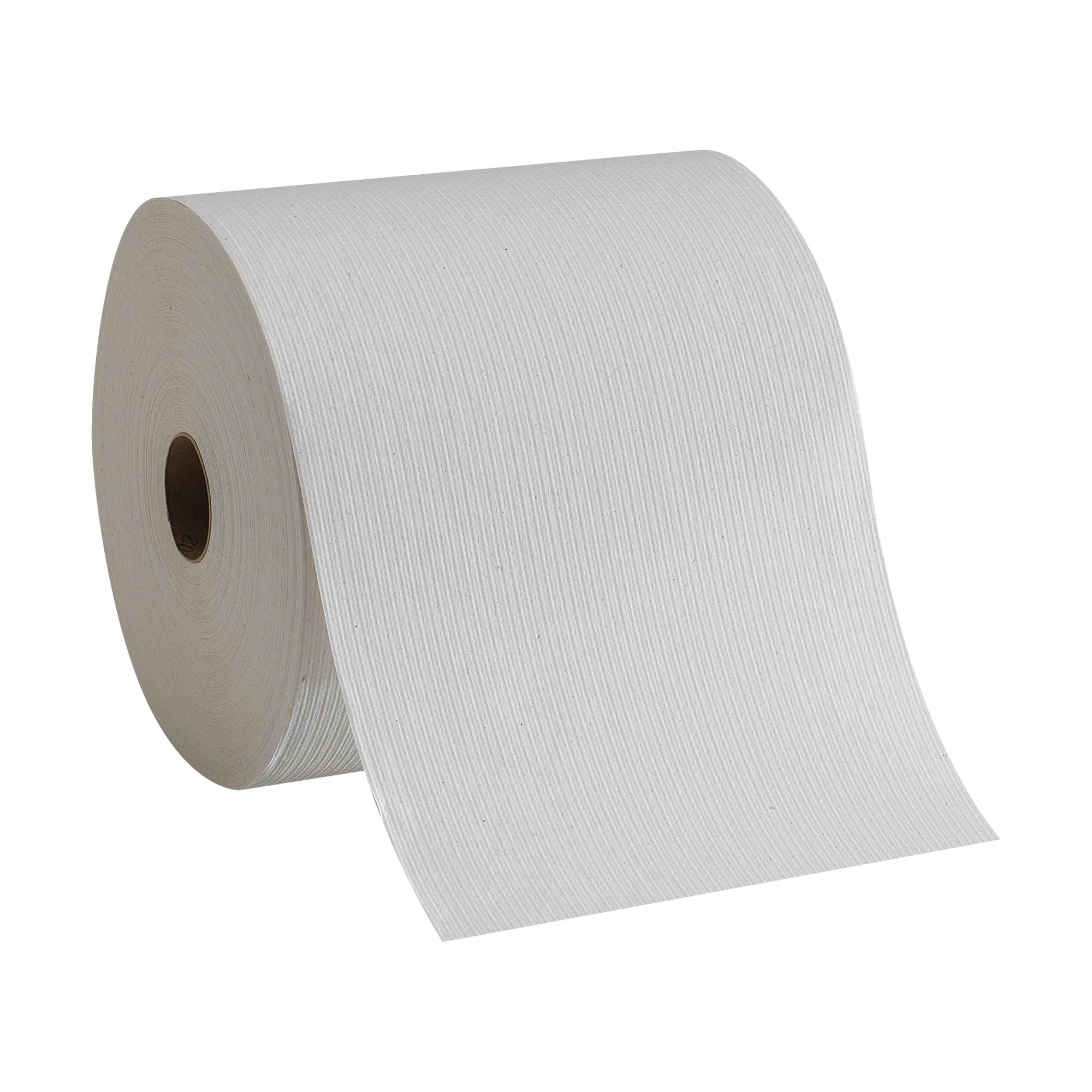 Georgia-Pacific Blue Basic Recycled Paper Towel Rolls (Previously Branded Envision) by PRO , White, 26601, 800 Feet Per Roll, 6 Rolls Per Case - Image 3