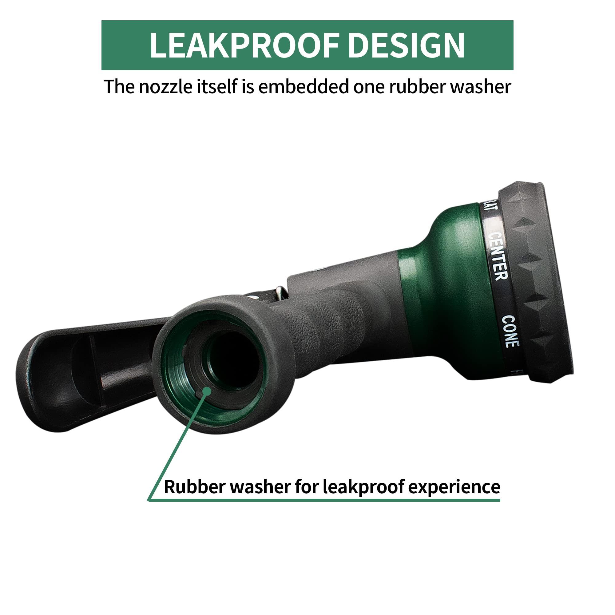 AUTOMAN-Garden-Hose-Nozzle, ABS Water Spray Nozzle with 7 Adjustable Watering Patterns, Slip Resistant for Watering Plants, Lawn& Garden, Washing Cars, Cleaning, Showering Pets & Outdoor Fun. - Image 5