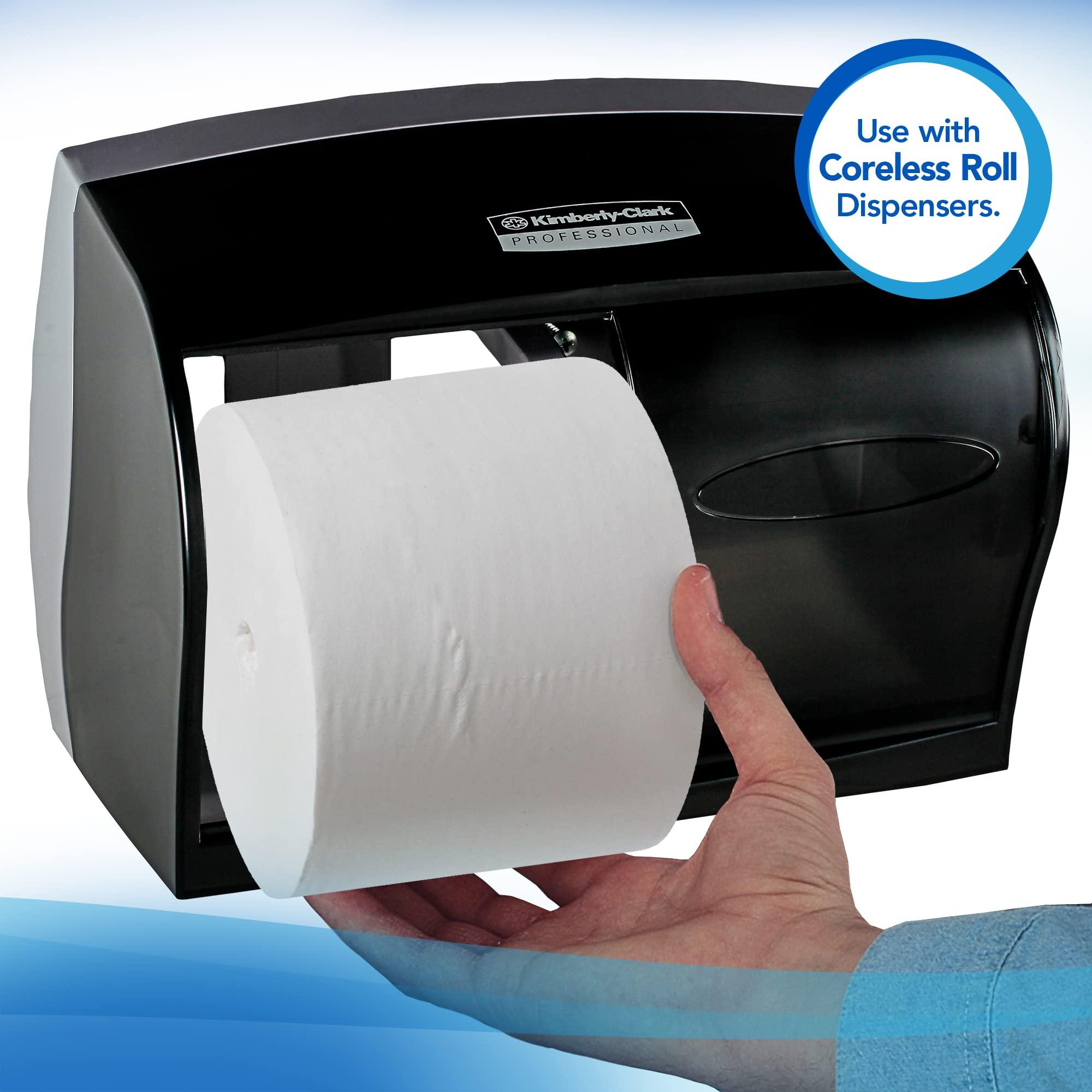 Scott Professional Essential Coreless High-Capacity Standard Roll Bulk Toilet Paper (07001), 2-Ply, White (36 Rolls of 800 Sheets, 28,800 Sheet Total) - Image 6