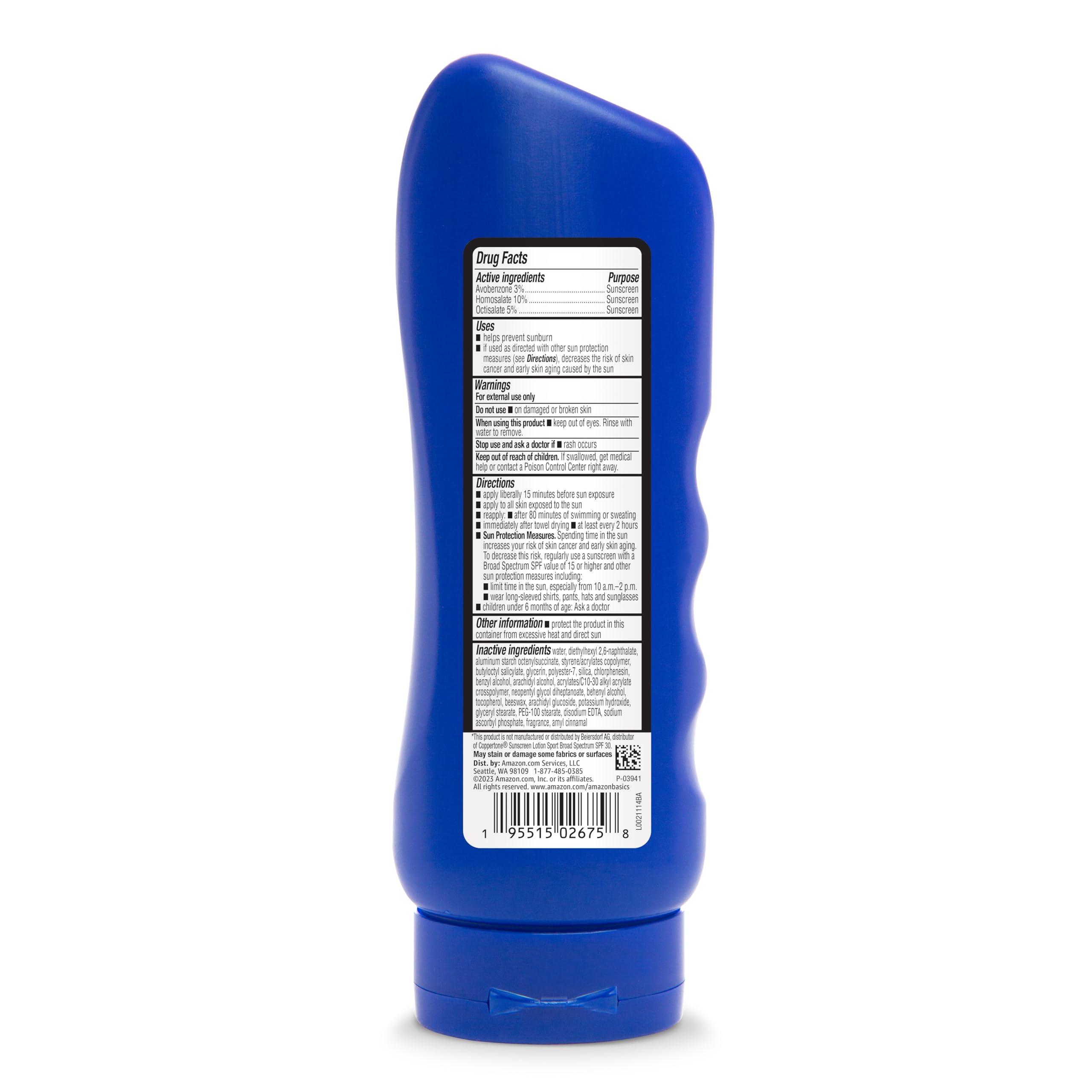 Amazon Brand - Solimo Sport Sunscreen Lotion, Formulated without Octinoxate & Oxybenzone, 8 Fluid Ounce - Image 4