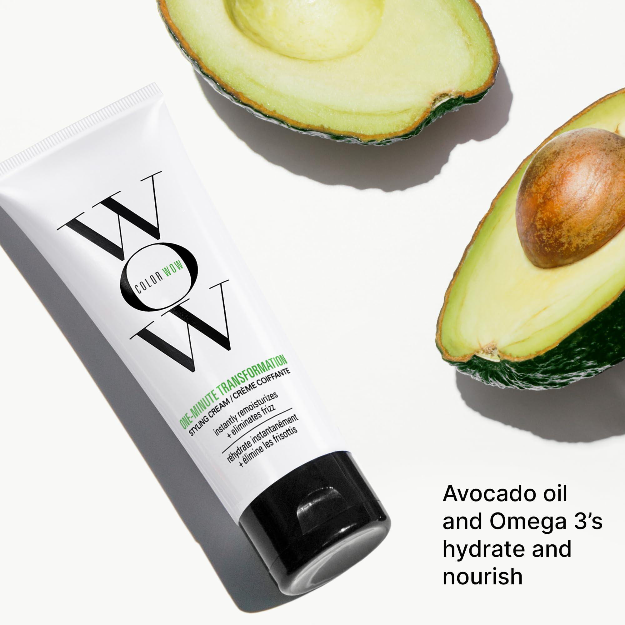 COLOR WOW One Minute Transformation – Instant frizz fix| Nourishing styling cream smooths, tames + defrizzes on the spot| Avocado oil + Omega 3’s hydrate, repair for silkier, smoother texture - Image 5