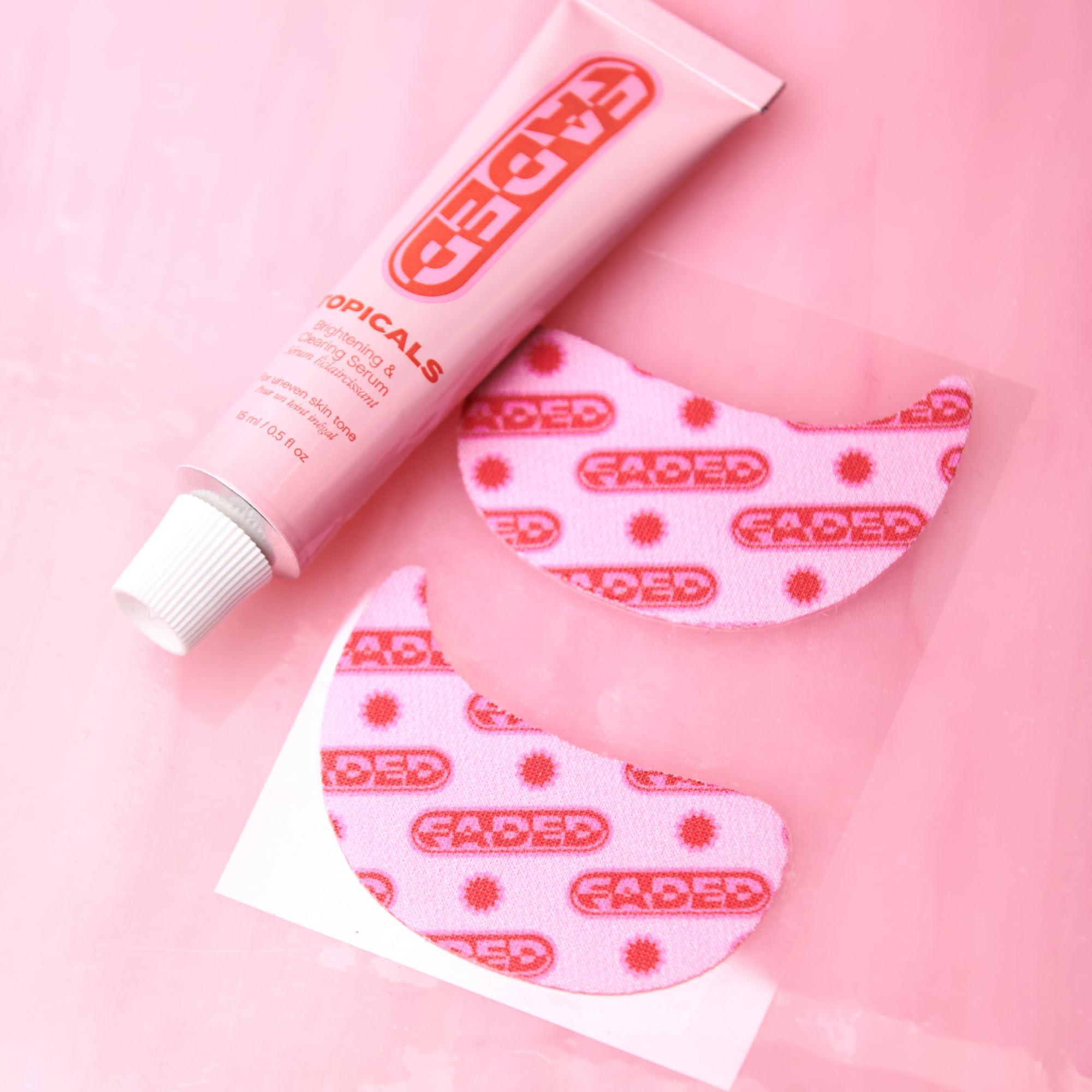 Topicals Faded Brightening Under Eye Masks | Revitalizing Patches to Depuff, Hydrate, and Illuminate | Diminishes Dark Circles and Fine Lines | Made with Kojic Acid, Caffeine & Niacinamide - Image 8