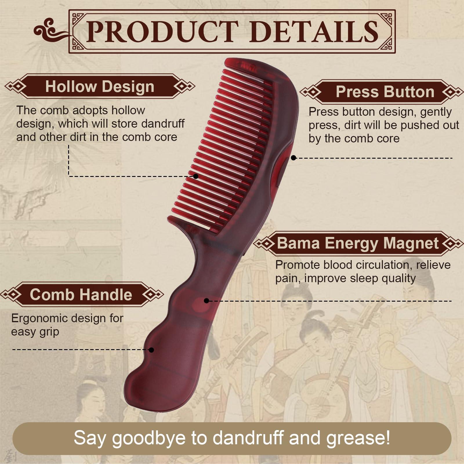 TEAWOO 2PCS Anti Dandruff Comb, Scalp Detox Comb for Scalp Build Up, Sweep Dandruff Removal Brush for Hair Care (Patented) - Image 2
