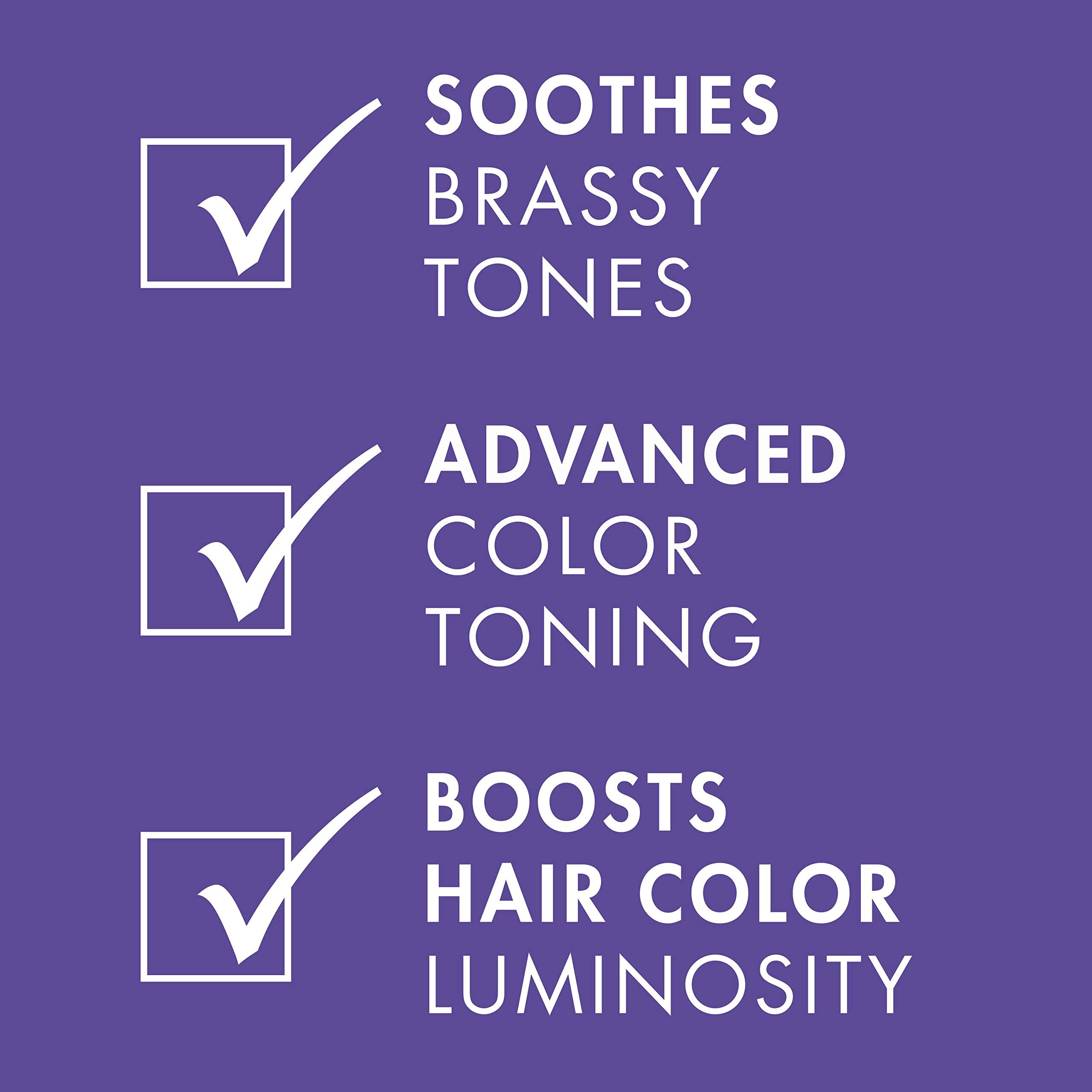 Nexxus Blonde Assure Purple Shampoo & Conditioner Color Assure 2 Pack Blonde, Bleached & Silver Hair Color Shampoo & Conditioner with Keratin Protein & Violet Pigment 8.5 fl oz - Image 5