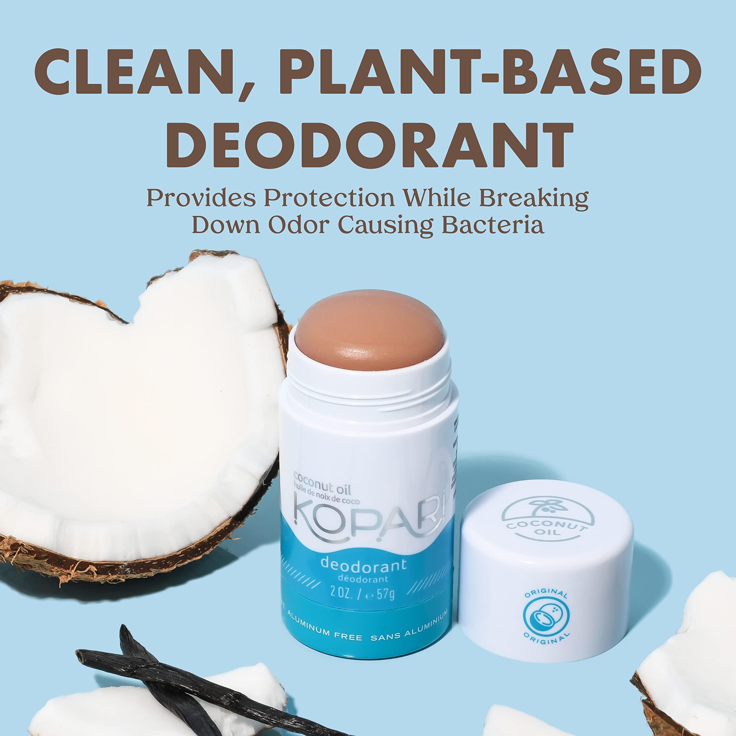 Kopari Aluminum Free Coconut Deodorant, Non Toxic & Clean Plant-Based, No Aluminum, Parabens or Baking Soda, Long Lasting Protection, Original 2 Pack - Image 2