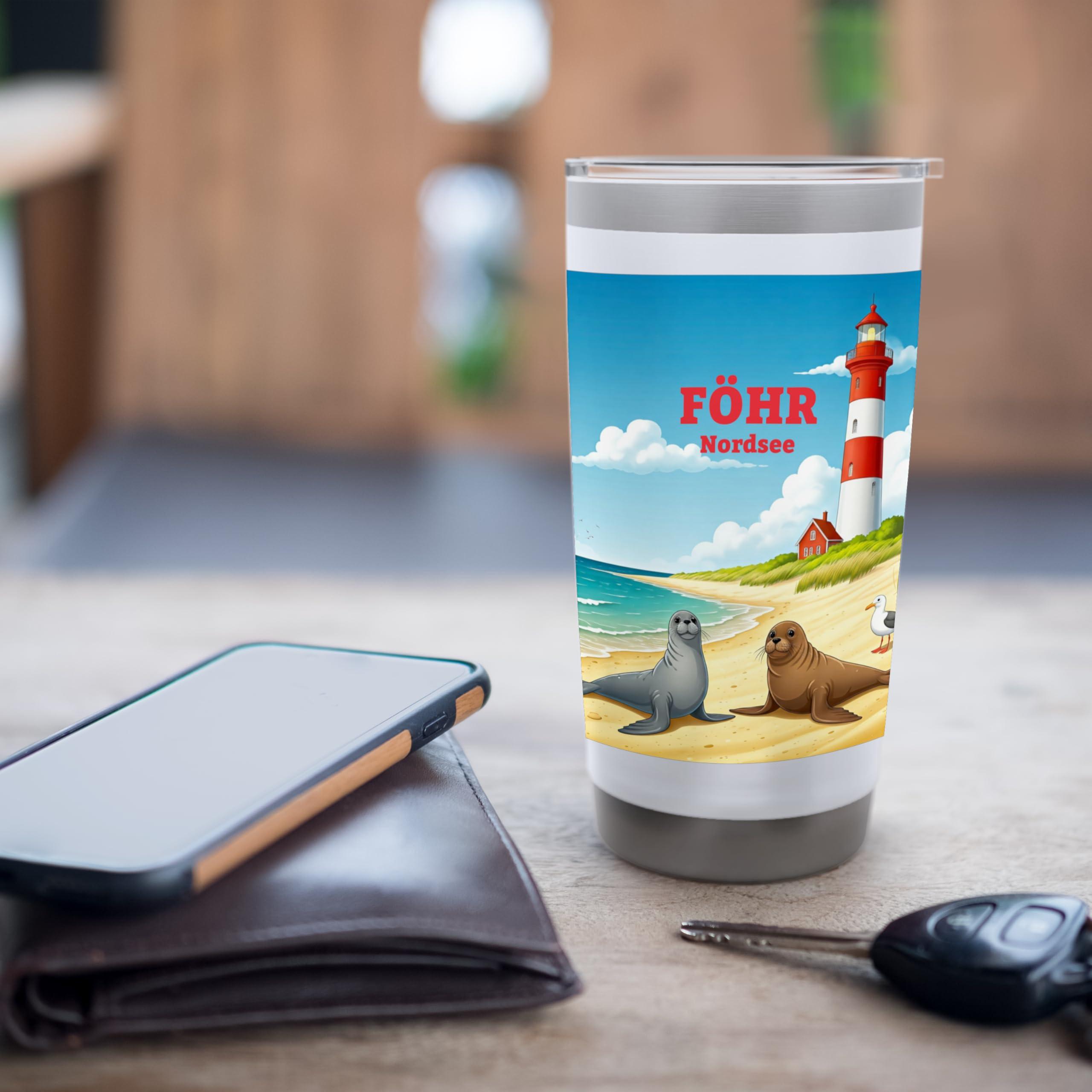 Föhr Nordsee Island Beach Schleswig-Holstein North Frisia Stainless Steel Insulated Tumbler - Image 7