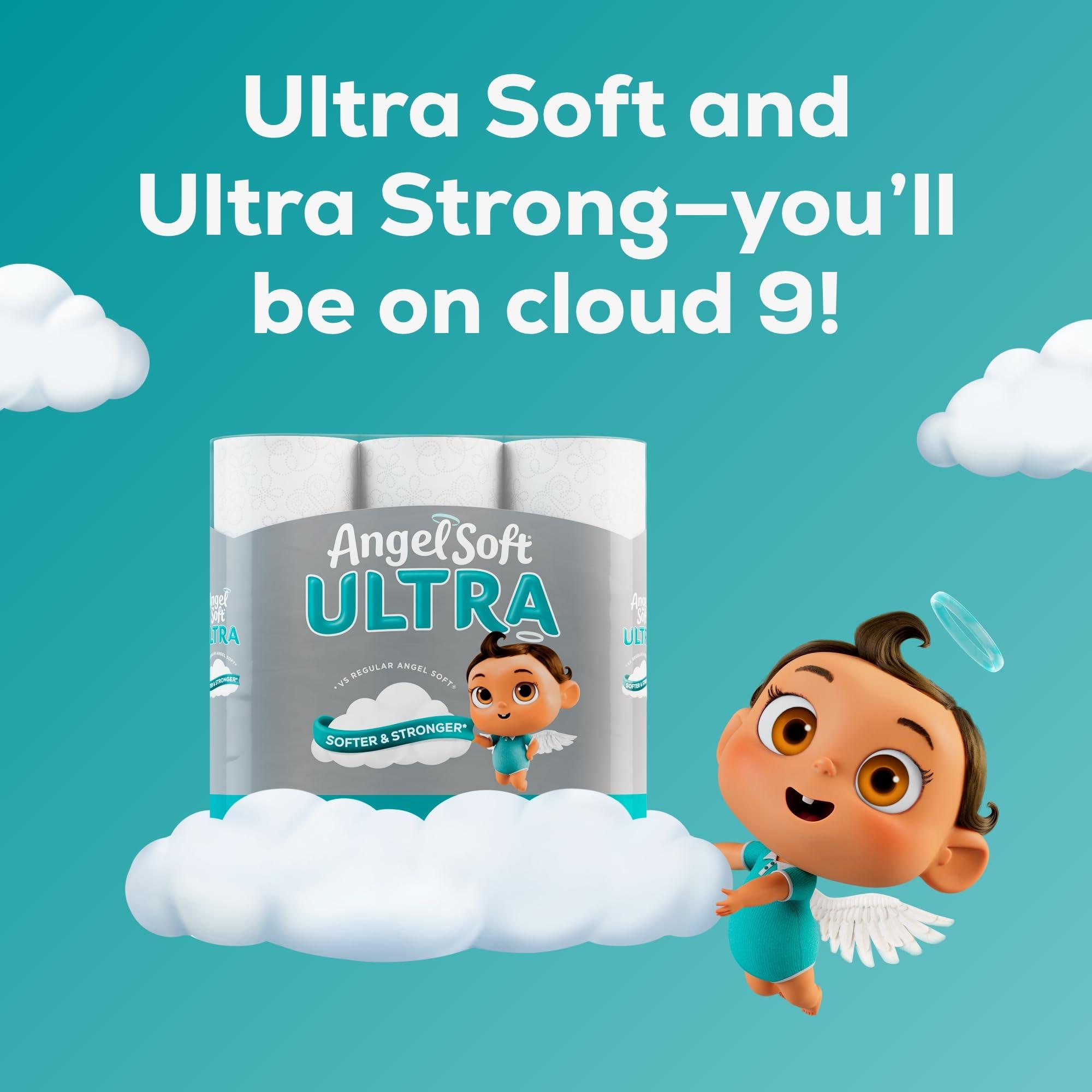 Angel Soft Ultra Toilet Paper, 6 Mega Rolls = 24 Regular Rolls, 2 Ply Toilet Tissue - Image 4
