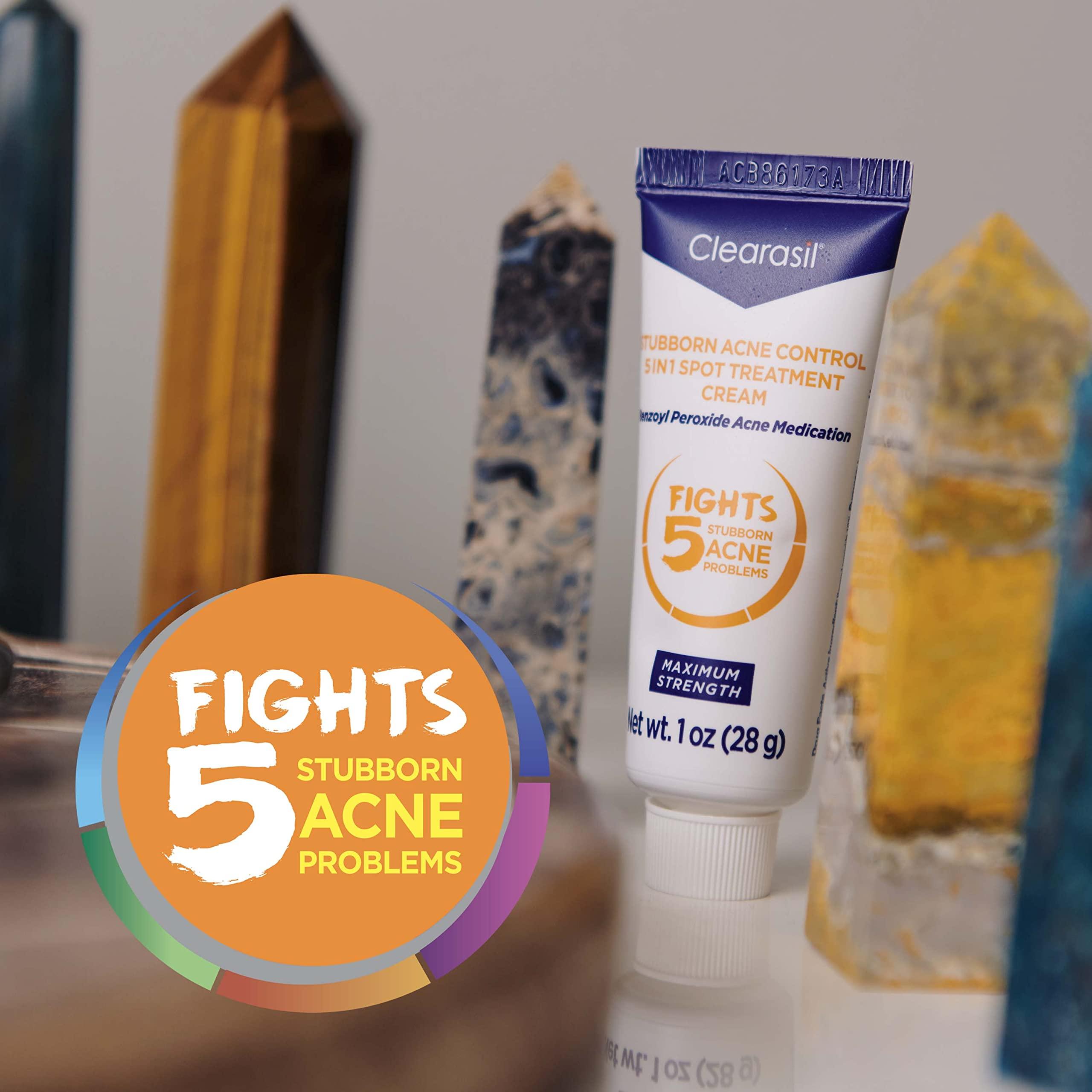 Clearasil Stubborn Acne Control 5in1 Spot Treatment Cream, 1 oz - Image 6