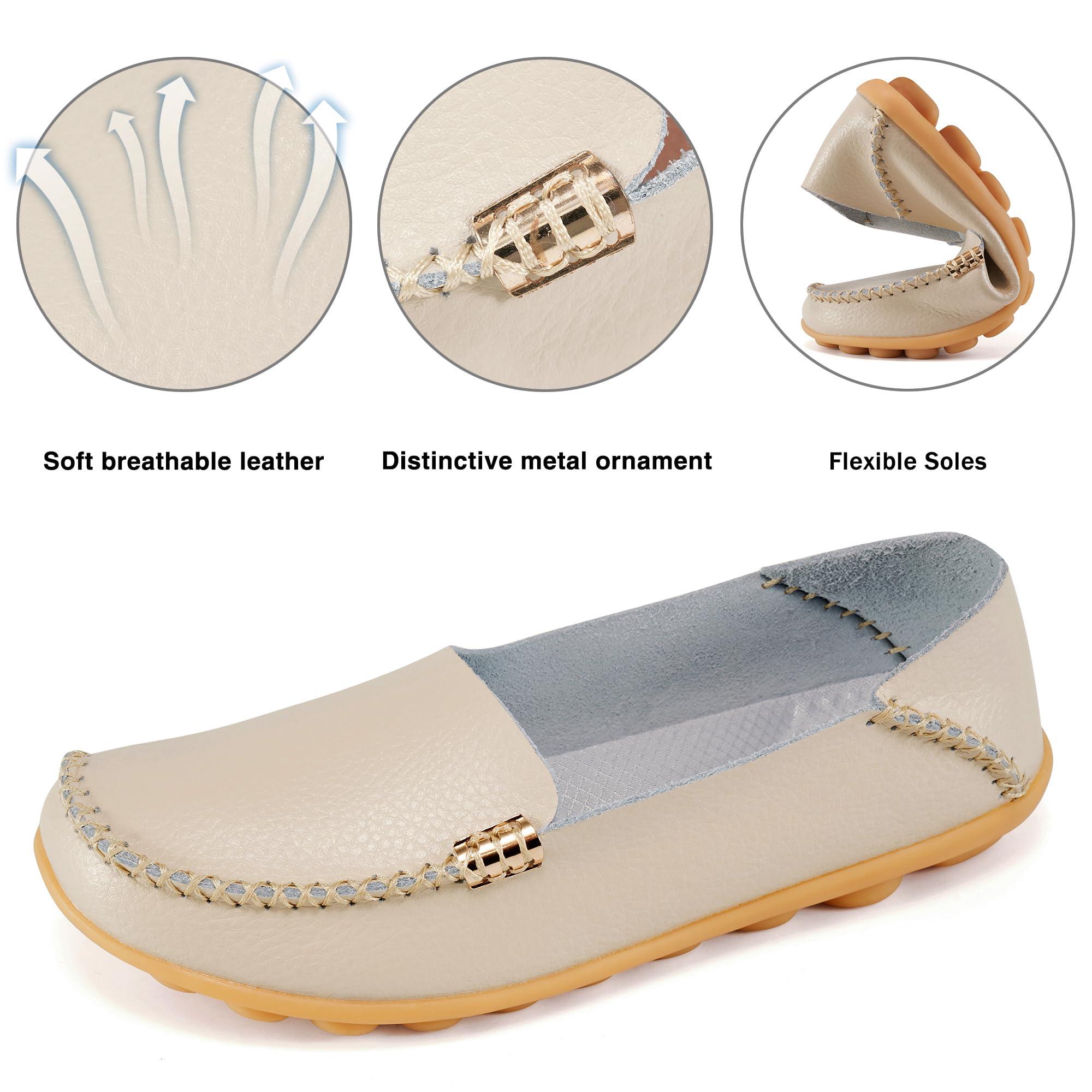 Alicegana Loafers for Women Shoes Casual: Slip on Flat Shoes Ladies Comfortable Dressy Moccasins Driving Penny Loafers - Image 3
