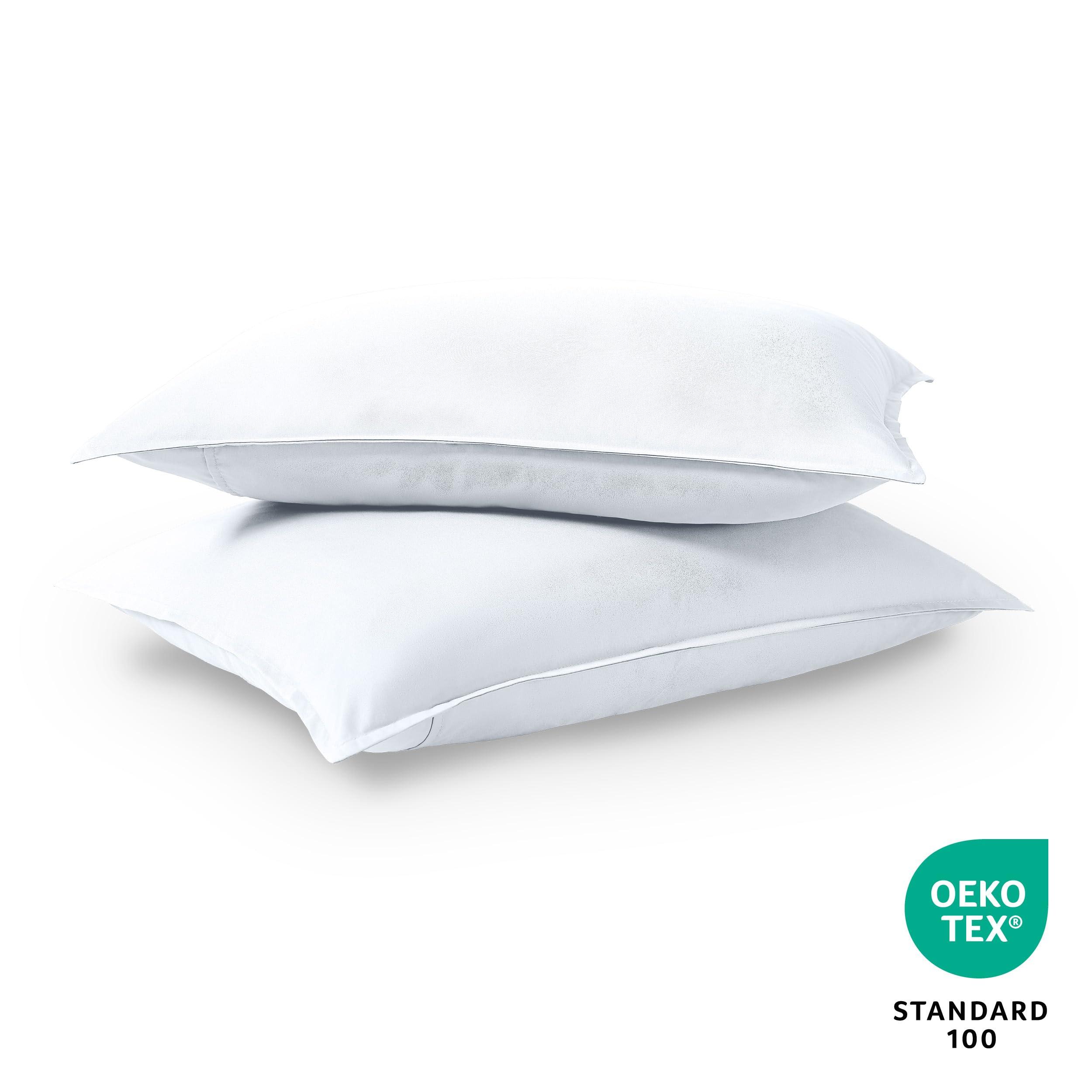 Bare Home Standard Pillow Sham Covers - Set of 2 - Premium 1800 Ultra-Soft Microfiber - Double Brushed - Stain & Fade Resistant - Bed Pillow Shams - Pillows Not Included (Set of 2, White) - Image 7