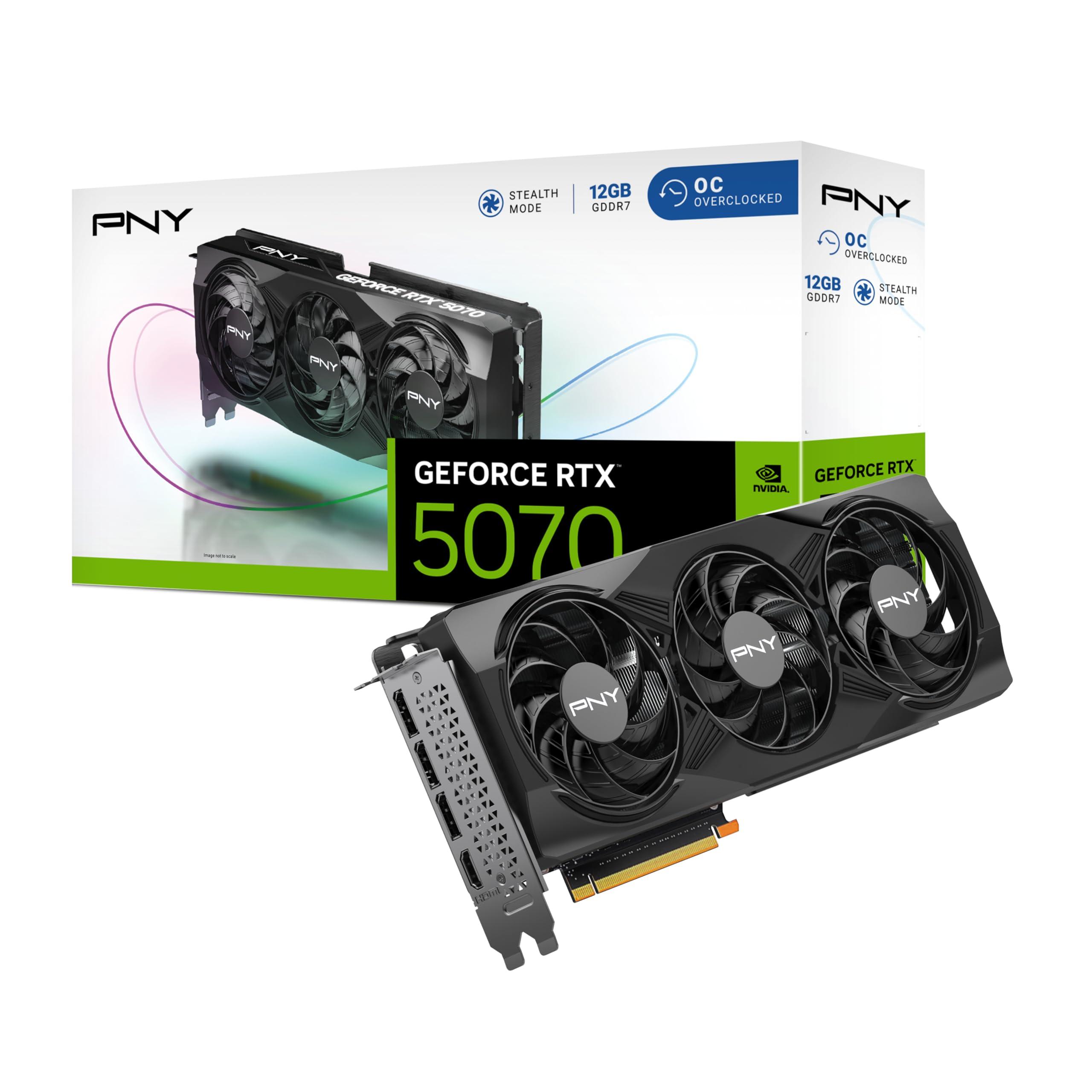 PNY GeForce RTX™ 5070 Overclocked Triple Fan