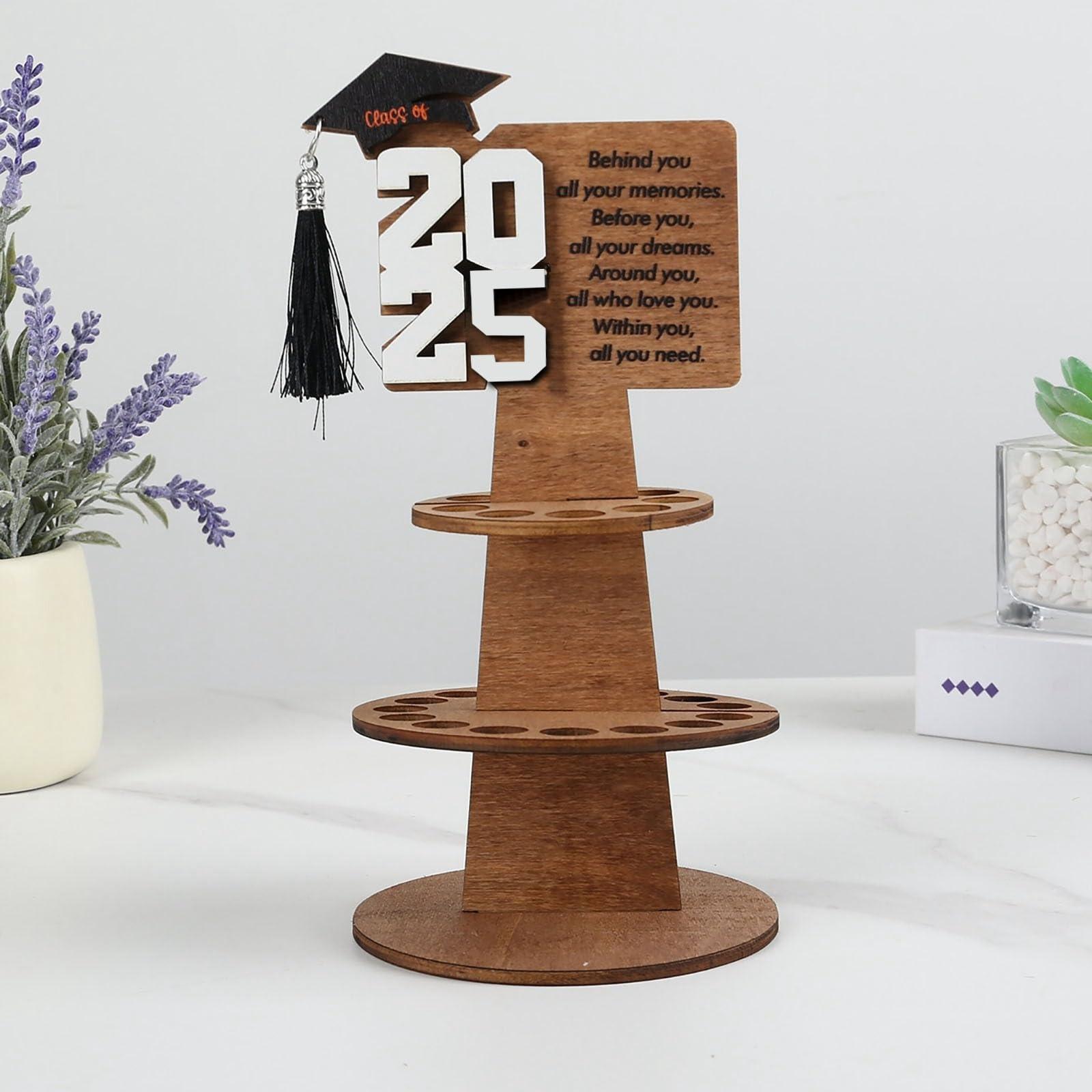 2025 Graduation Gifts - 2 Tier Graduation Cake Filled with Cash Money - Graduation Ornaments Funny Decorations Class Party Supplies Money Gift Ideas for Boys Girls High School College (1 Pcs)