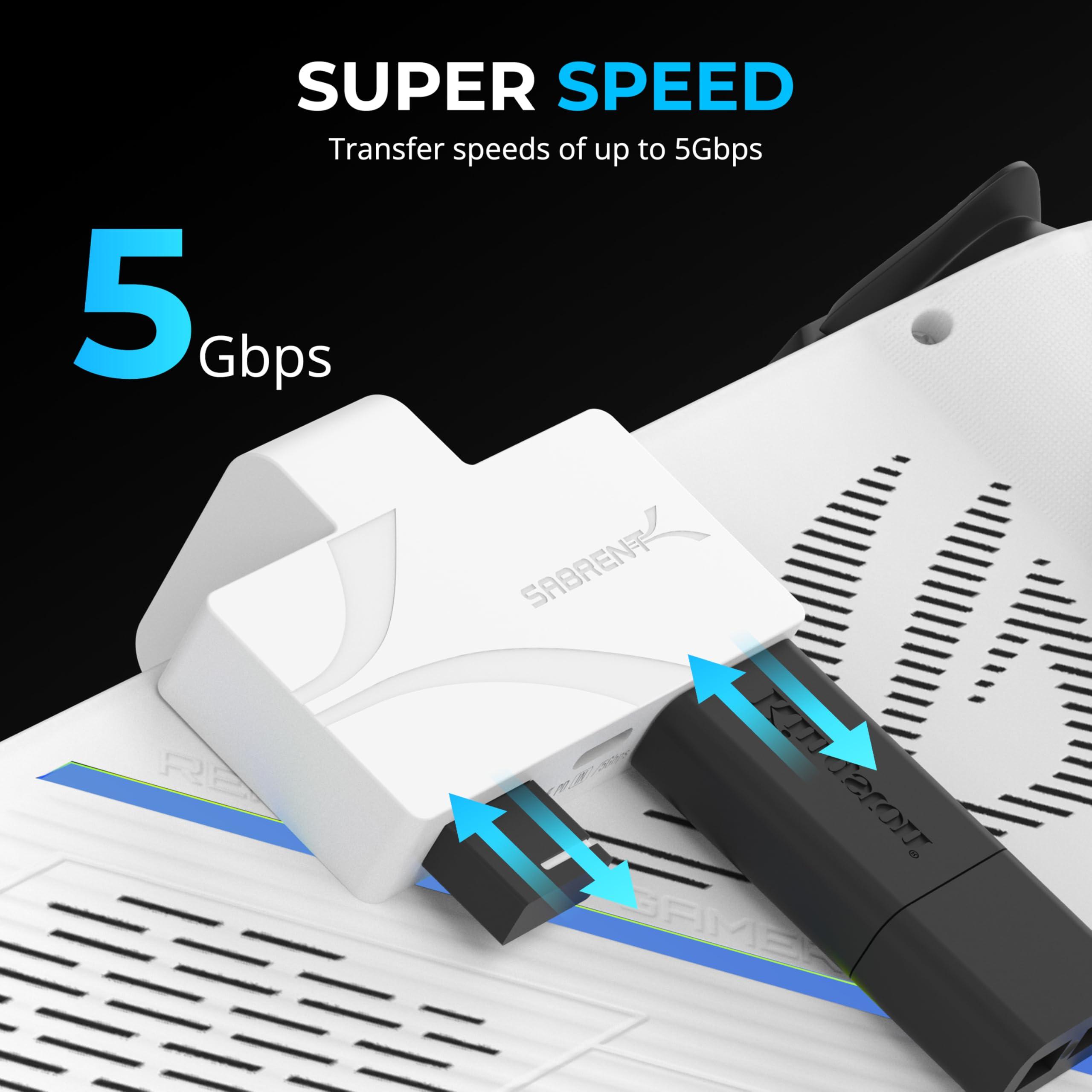 SABRENT USB Type-C 3-Port Gaming Hub for ASUS ROG Ally - Lightweight, Portable, Plug and Play, PD3.0 Charging, USB-A & USB-C Ports, Compatible with Windows, macOS, Linux (HB-ROAY) - Image 4