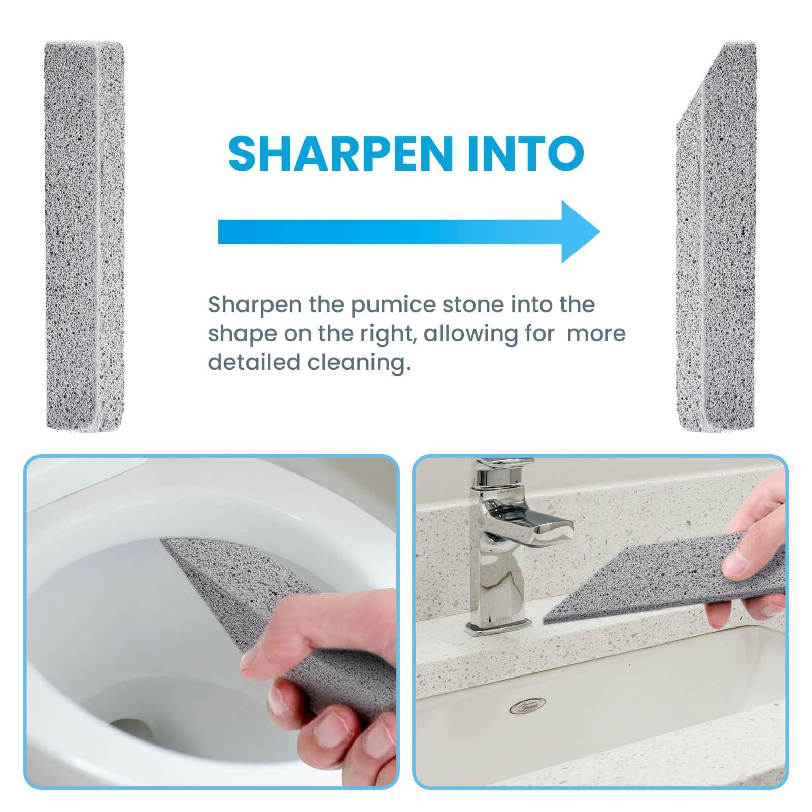 14 Pack Pumice Stone for Toilet Bowl Cleaning, Powerfully Cleans Hard Water Rings, for Cleaning Toilets, Bathtubs, Grills, Swimming Pools, Sinks - Image 5