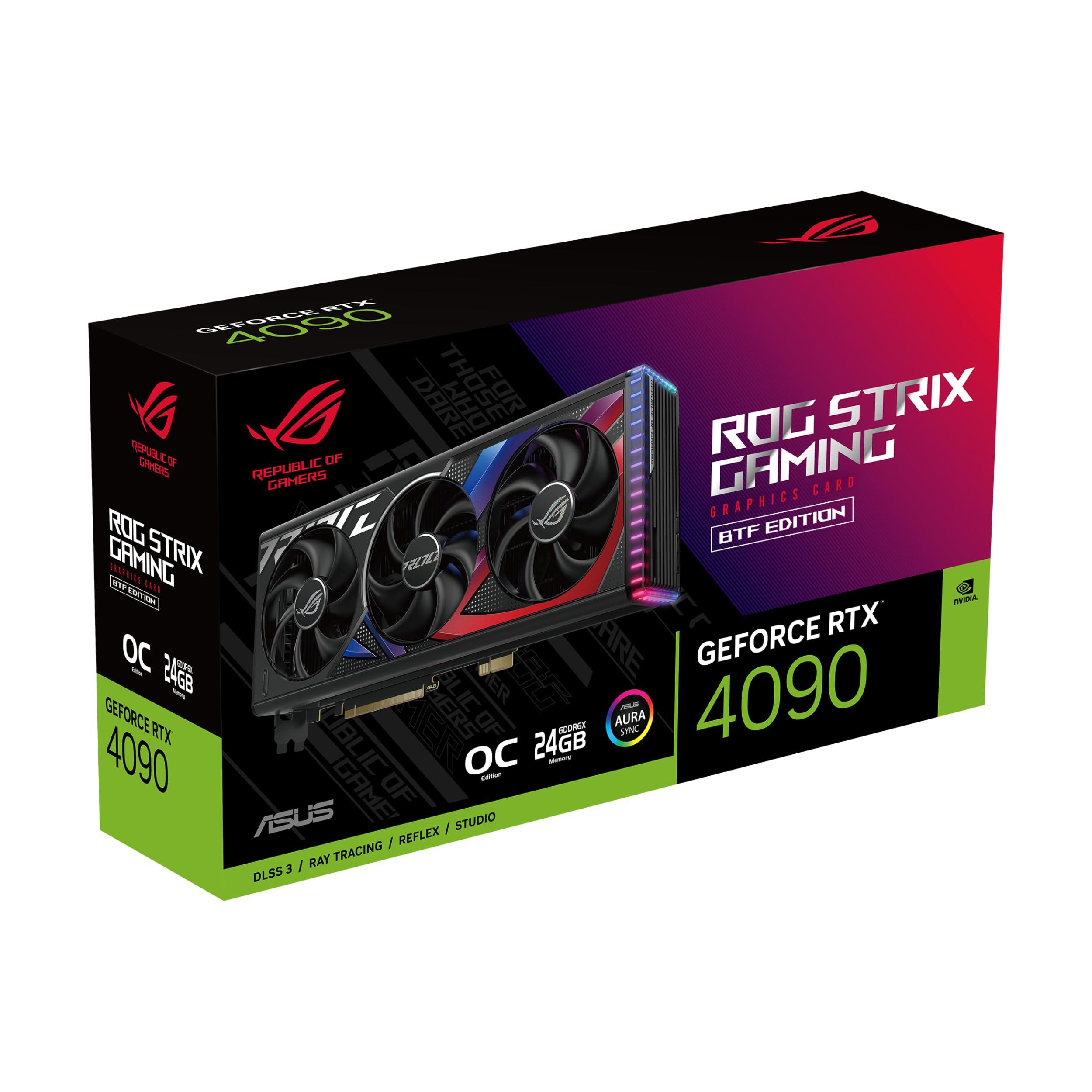 ASUS ROG Strix GeForce RTX™ 4090 BTF OC Edition Gaming Graphics Card (PCIe 4.0, 24GB GDDR6X, Exclusive to BTF ATX Motherboards - Image 2