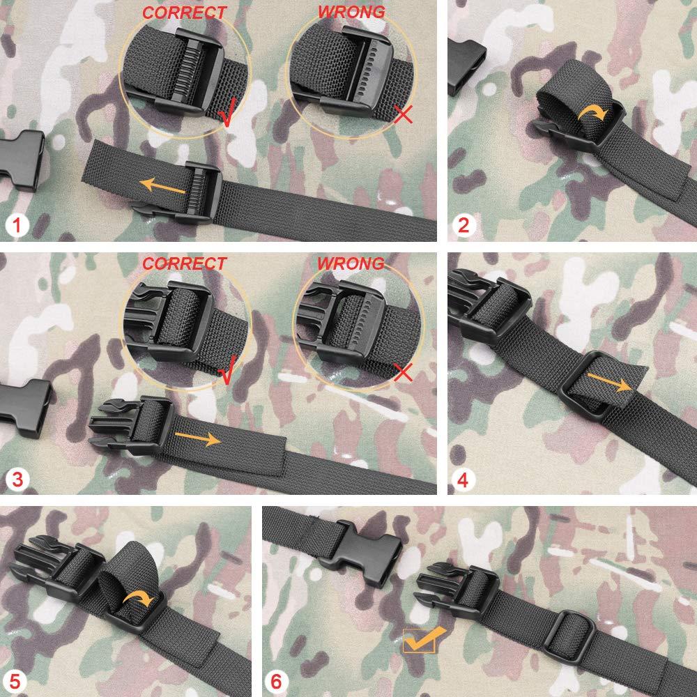 MAGARROW 78" x 1" Strap Buckle Packing Straps Adjustable 1-Inch Belt - Image 5