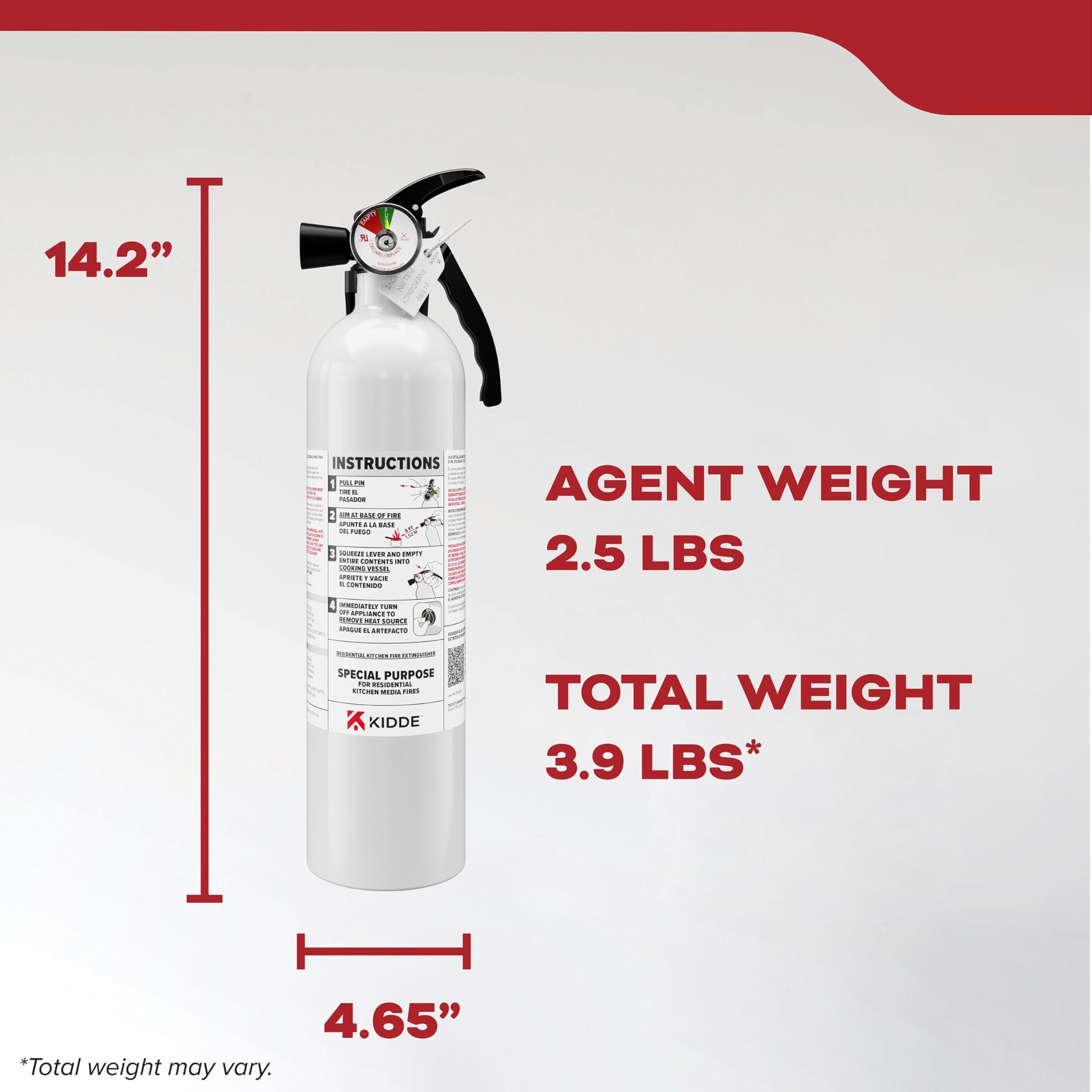 Kidde Fire Extinguisher for Kitchen, Residential, Single-Use, 711A - Image 2