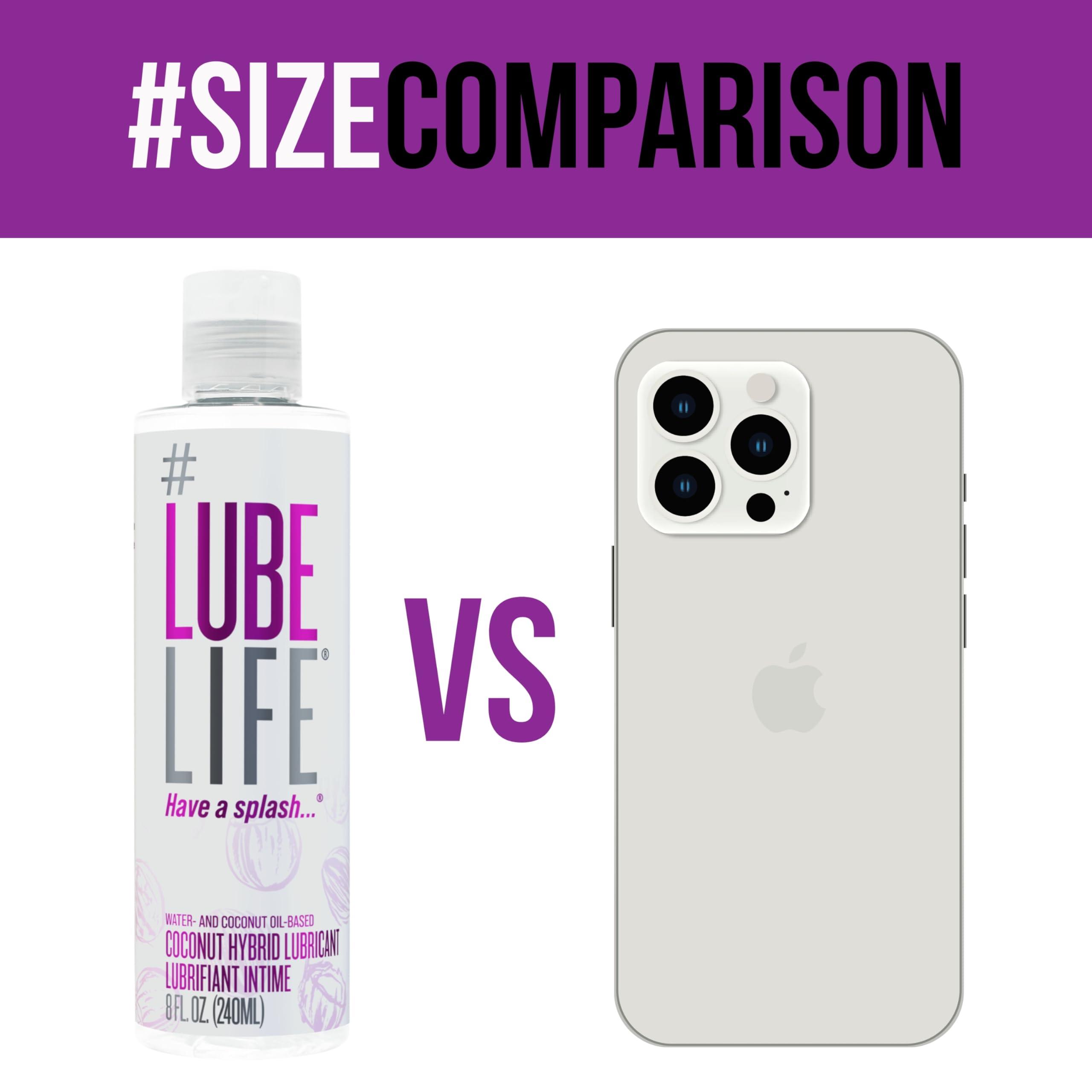 Lube Life Coconut Hybrid Lubricant, Water-Based & Coconut Oil Massage and Lube for Men, Women & Couples, 8 Fl Oz - Image 5