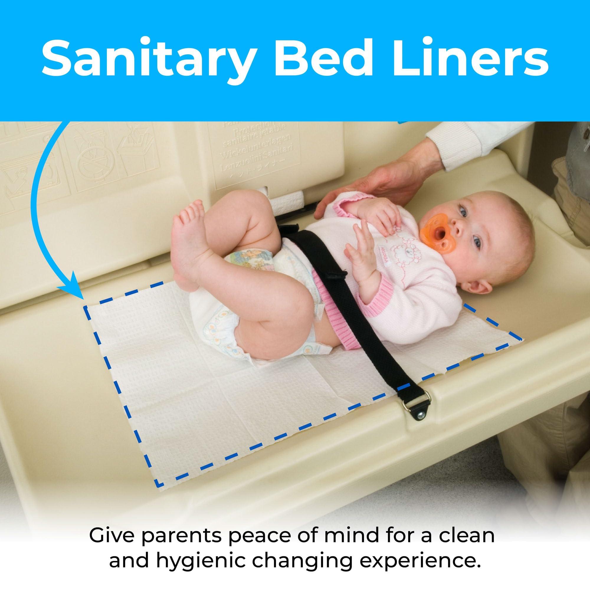 KoalaKare Sanitary Bed Liners for Baby Changing Stations – 3-Ply Biodegradable, Moisture-Resistant Quilted Liners, Eco-Friendly - 500 Liners (Model KB150-99) - Image 2