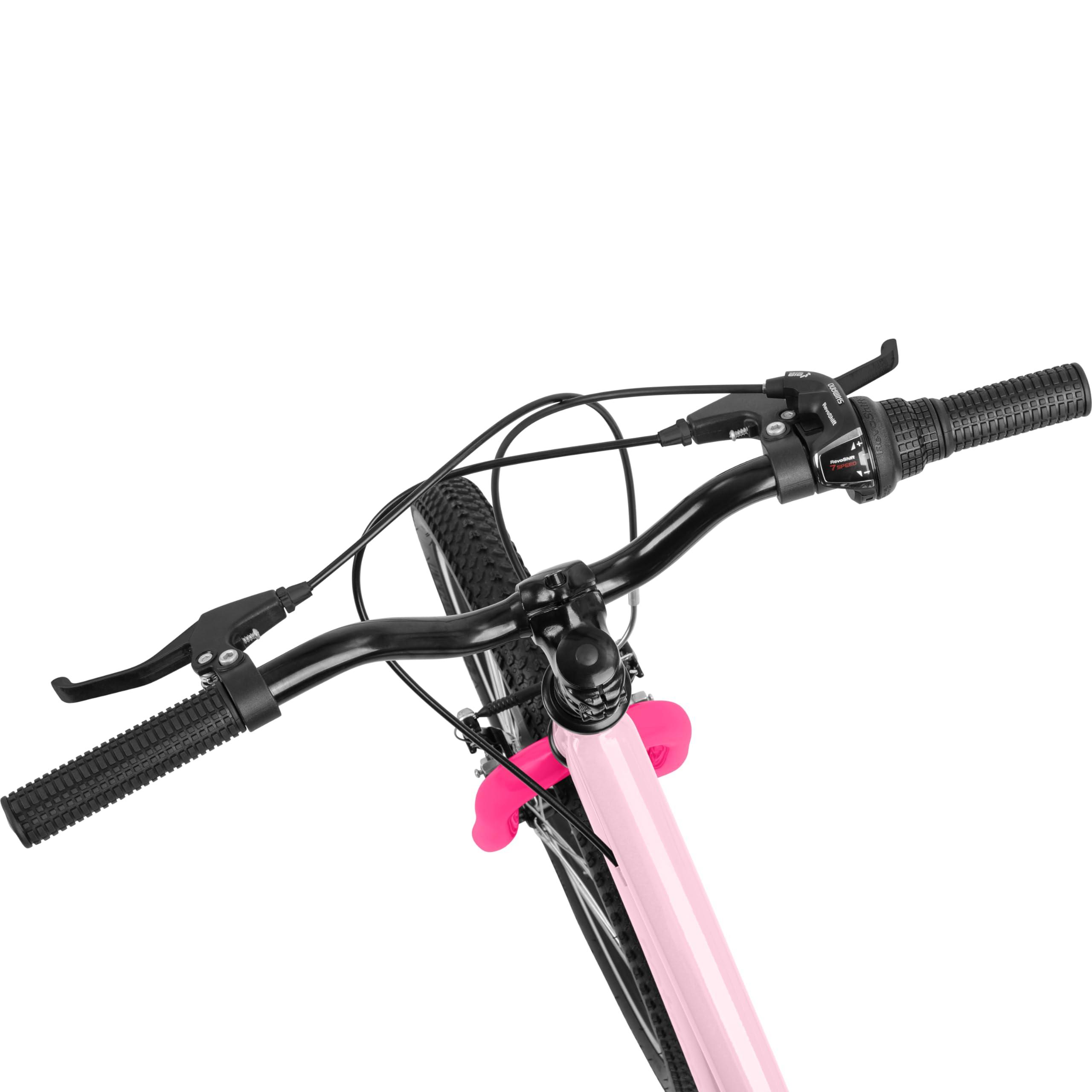 Retrospec Dart 20 & 24 Inch Hybrid Kids Bike - 7 Speed for Ages 6-11 Boys and Girls Youth Bicycle with 29" All Season Tires and Shock-Absorbing Suspension - Image 8